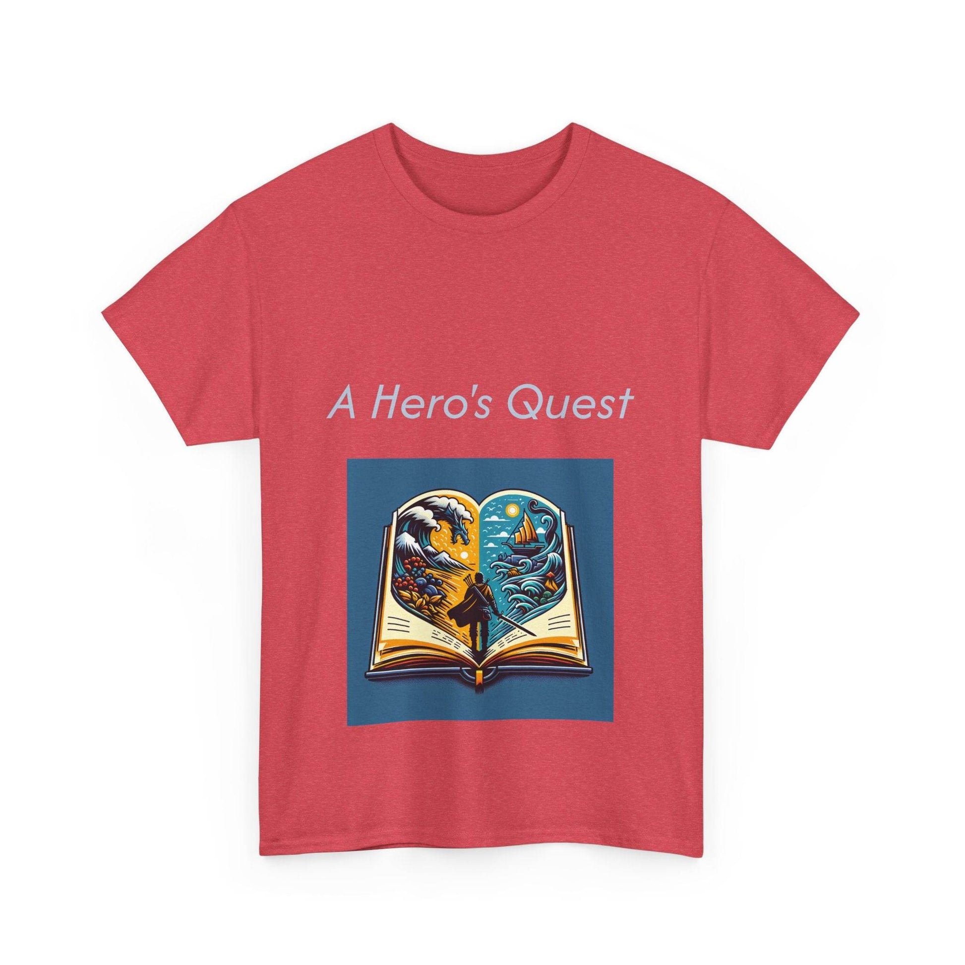 Adventurous - Unisex Heavy Cotton Tee - Hero's Quest - The Dreamer's Bookshop.