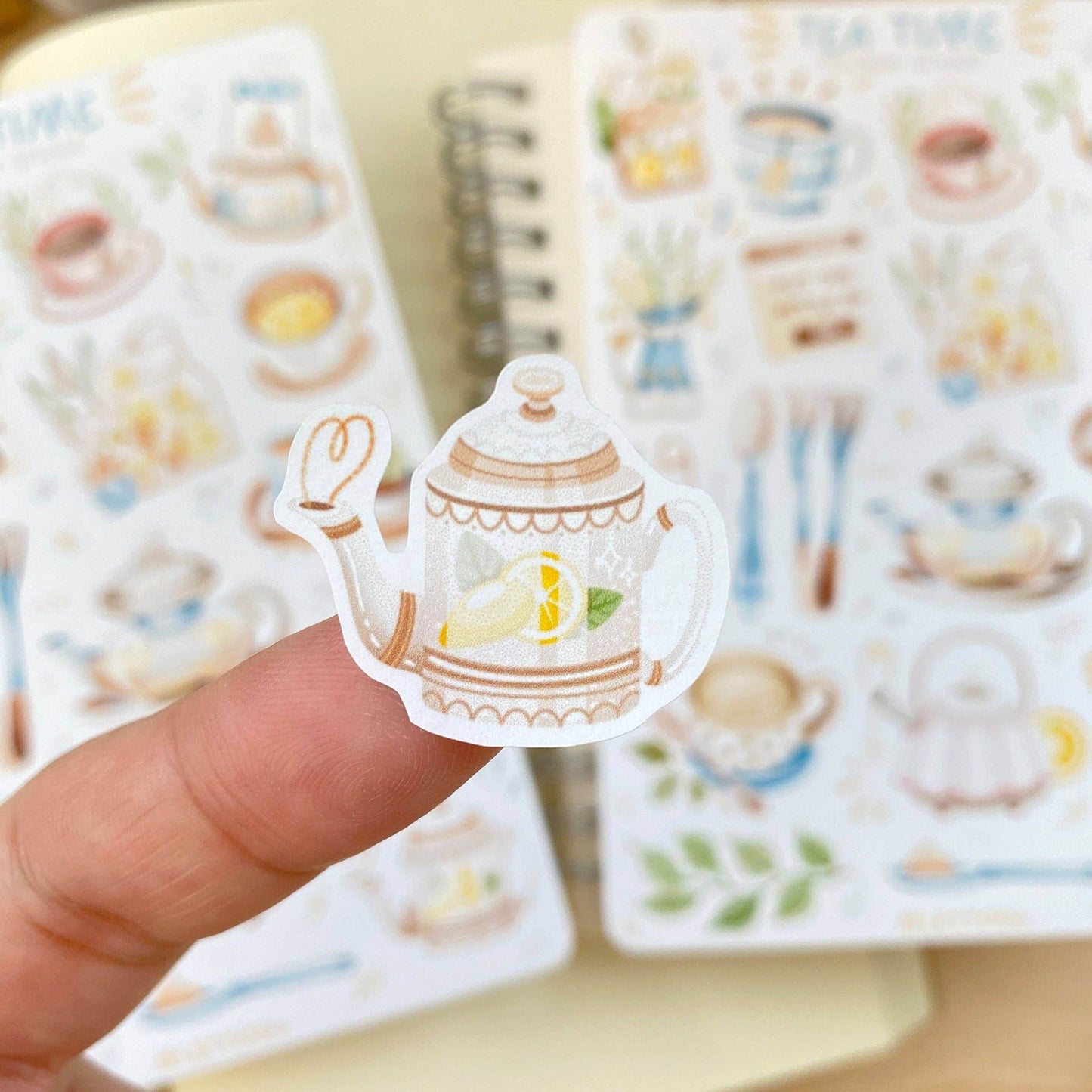LETTOOn - Stickervel - Theetijd - The Dreamer's Bookshop.