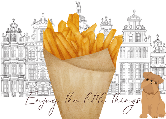 The Dreamer's Bookshop "Belgian Fries" Enjoy Little Things Card - The Dreamer's Bookshop.