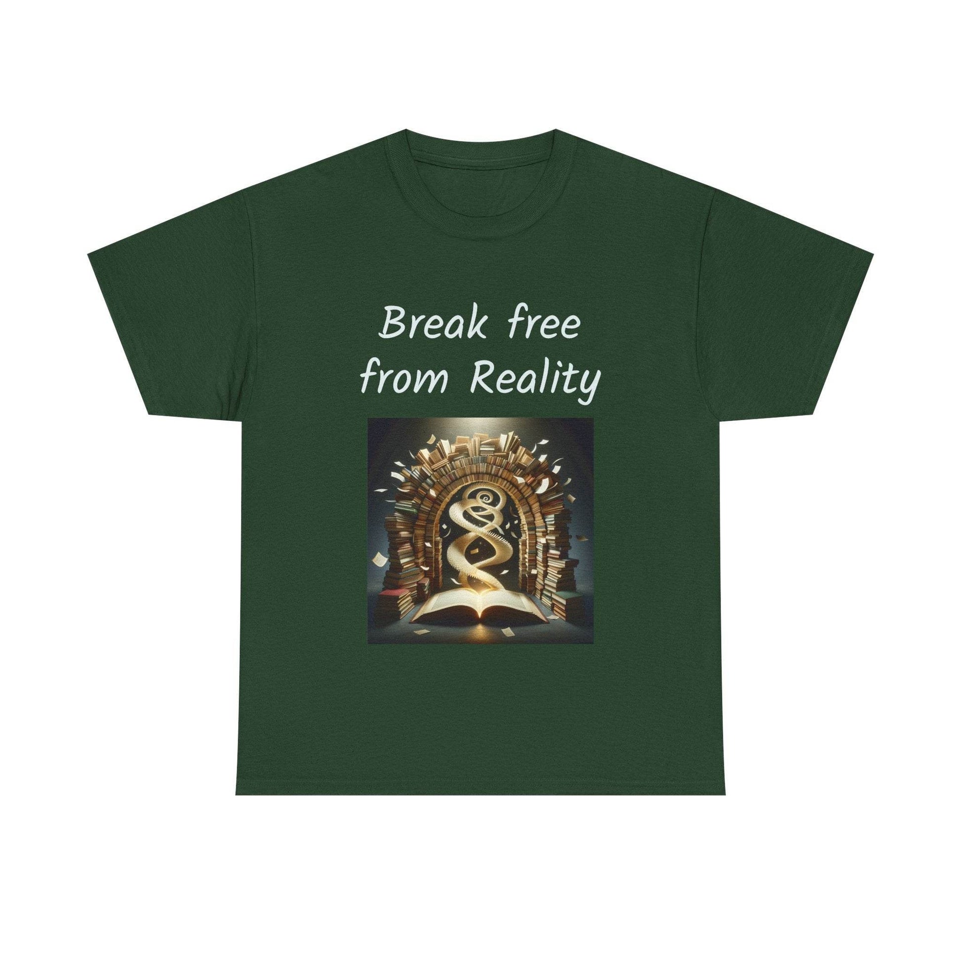 Break Free - Unisex Heavy Cotton Tee - Book Lovers - The Dreamer's Bookshop.