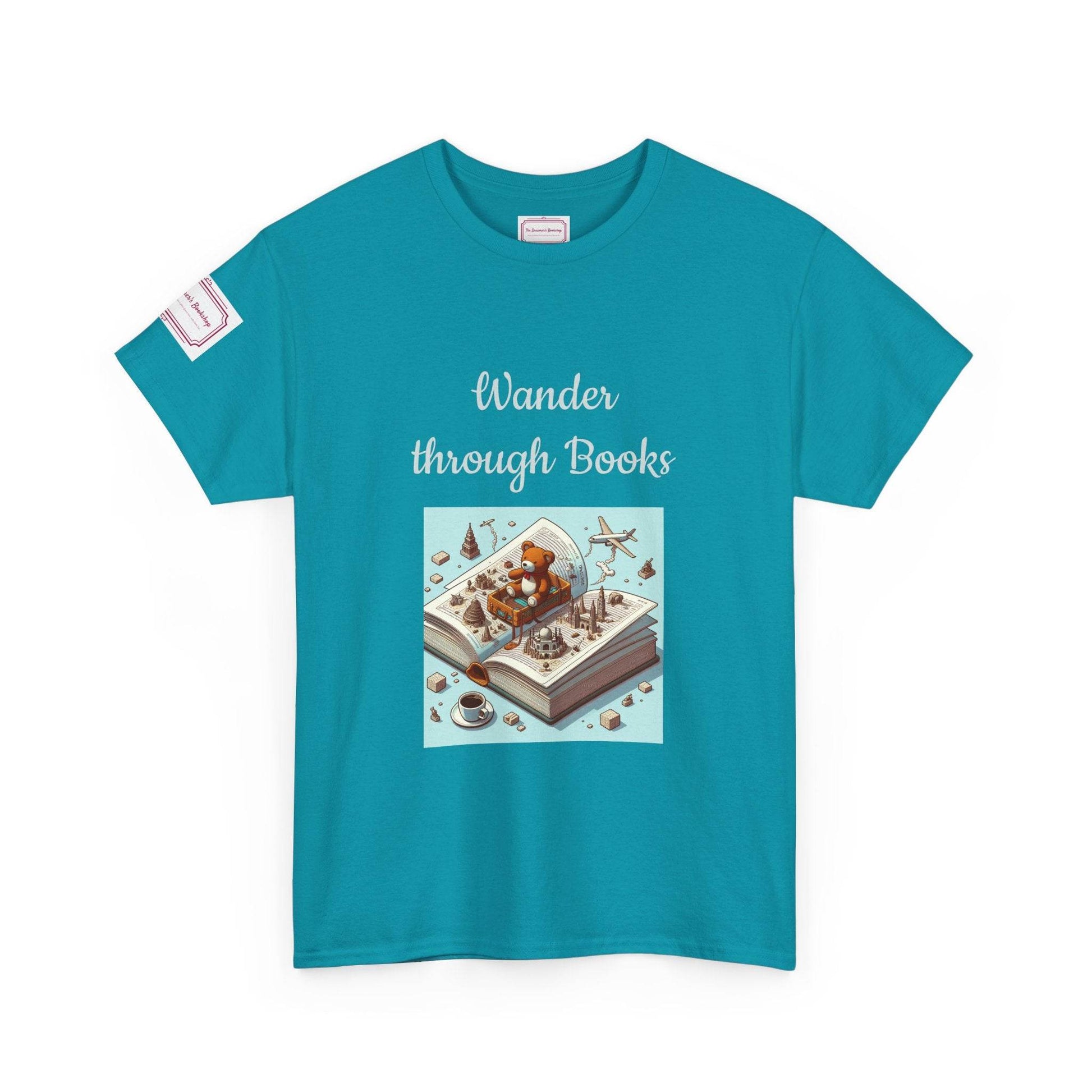 Wander - Unisex Heavy Cotton Tee - Perfect for Book Lovers - The Dreamer's Bookshop.