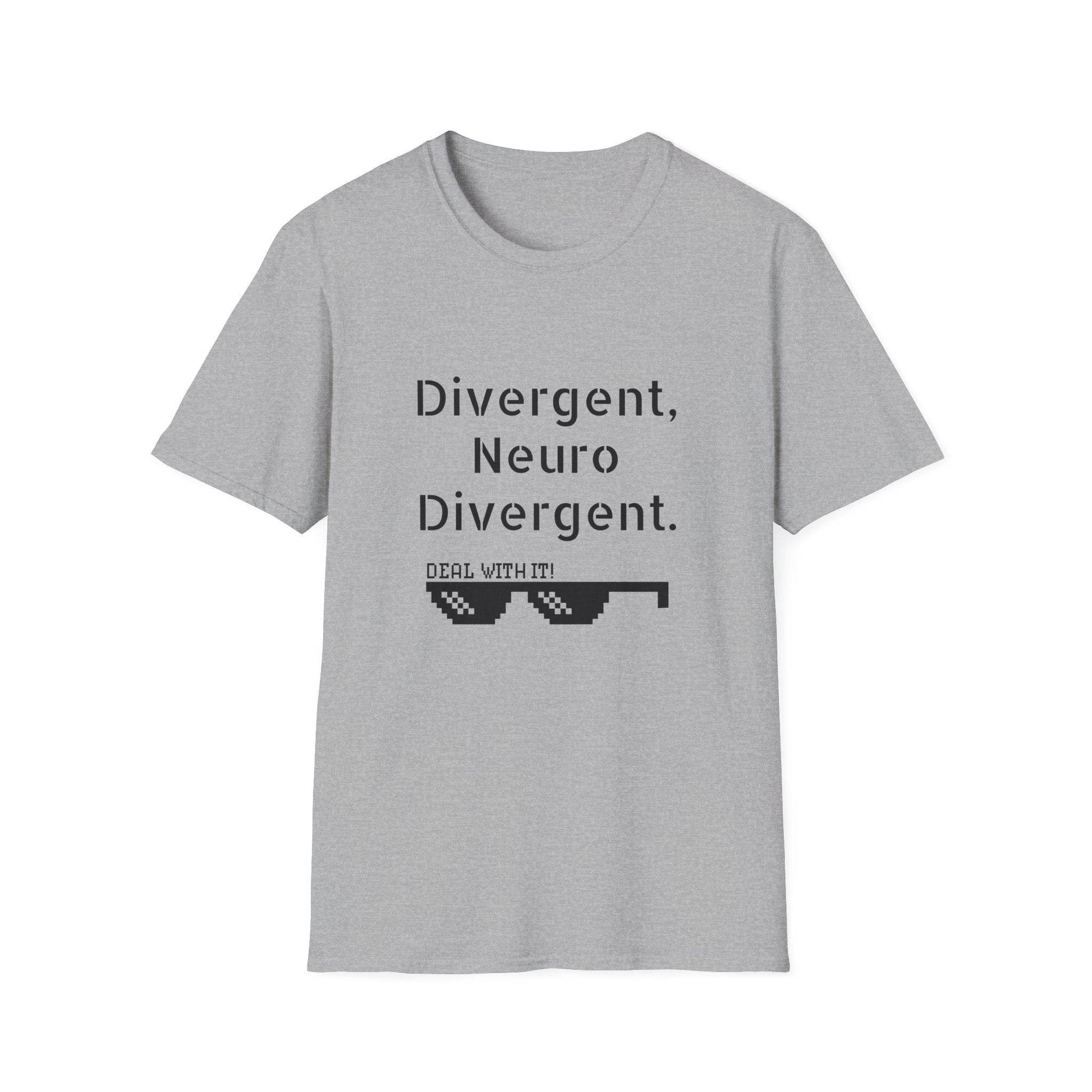 Divergent Neuro Divergent T-Shirt - Unisex Softstyle Tee - The Dreamer's Bookshop.