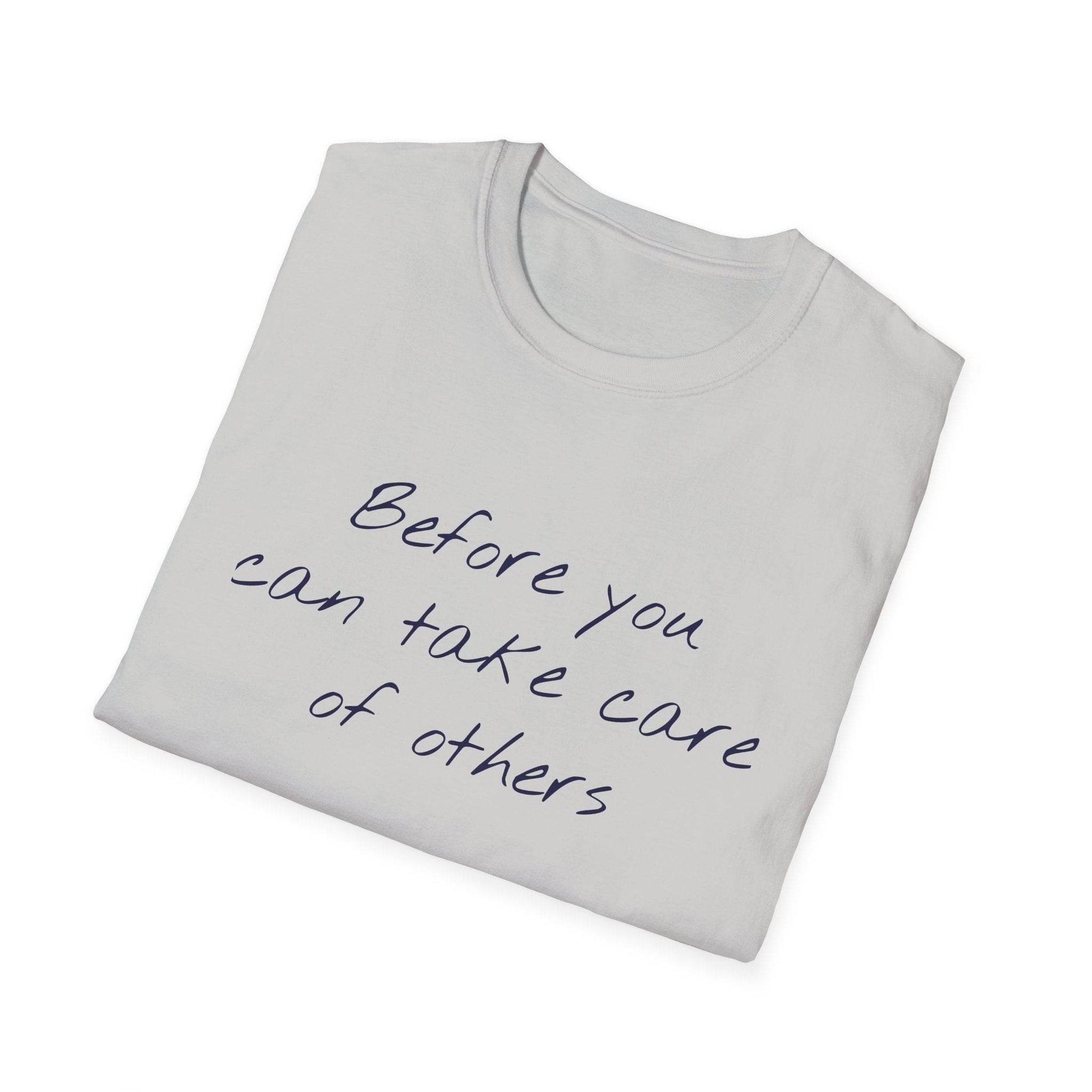 Unisex Softstyle T-Shirt - 'Take Care' Inspirational - The Dreamer's Bookshop.