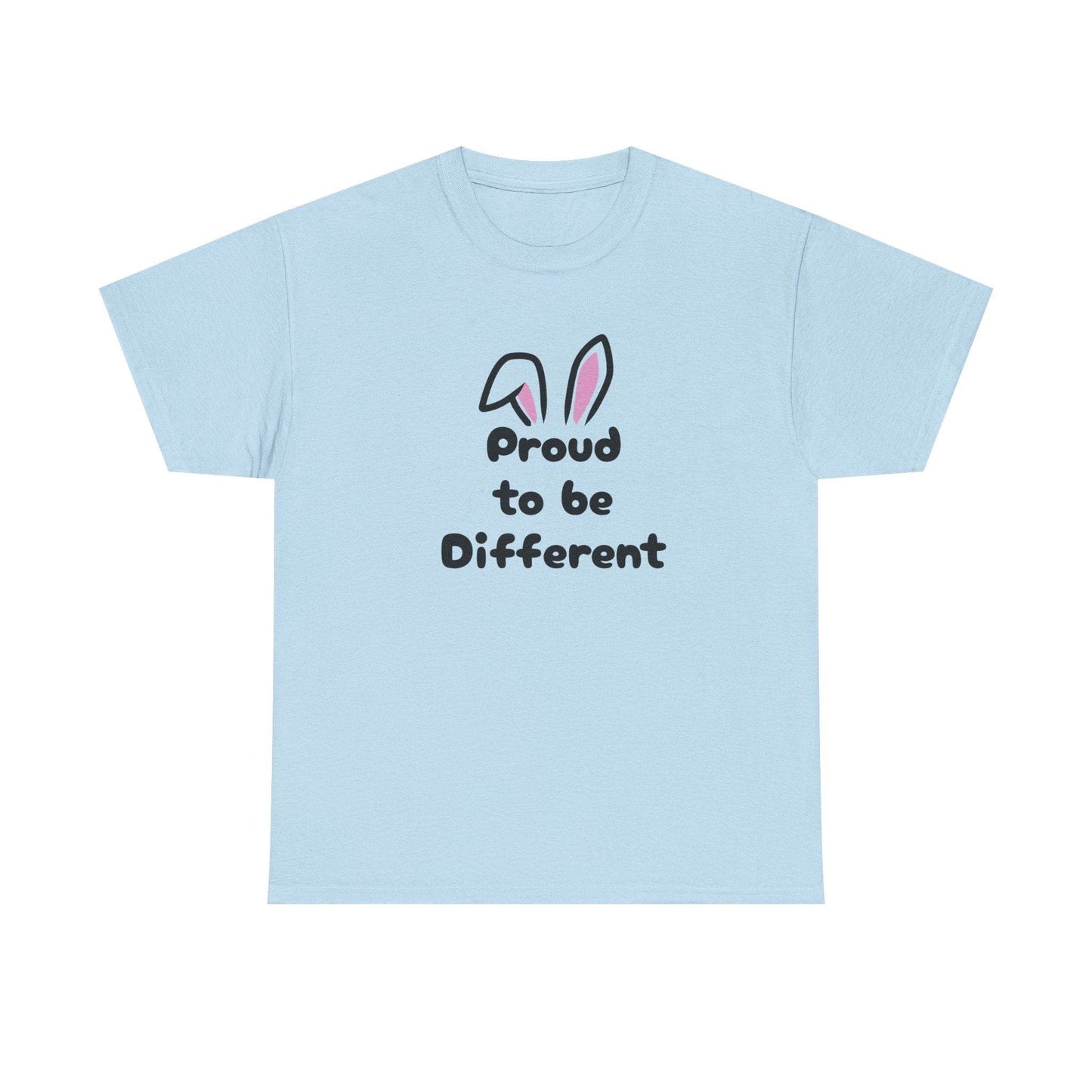 Proud to be Different Unisex Heavy Cotton Tee - Celebrate Individuality & Self-Expression - The Dreamer's Bookshop.