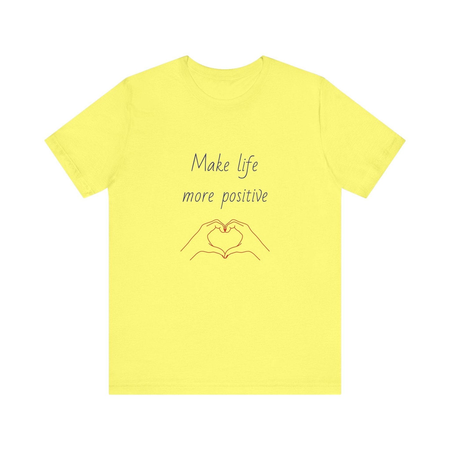 Positive Vibes Unisex Short Sleeve Tee - Make Life More Positive - The Dreamer's Bookshop.