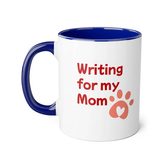 Funny Dog Writer Accent Mug - 11oz Coffee Cup for Book Lovers - The Dreamer's Bookshop.