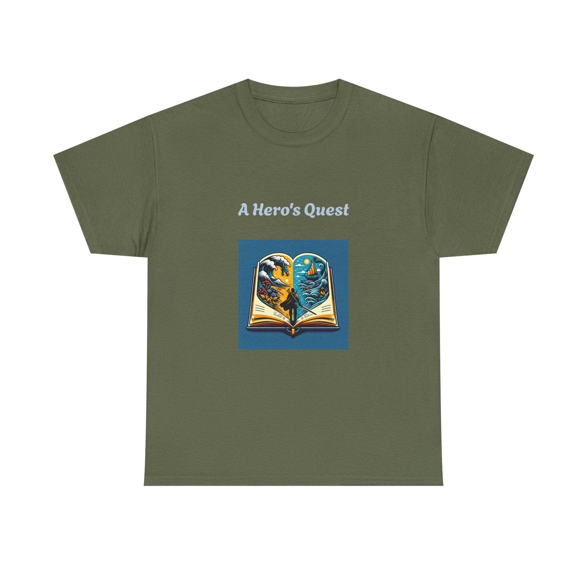 Adventure - Graphic Tee - Unisex Heavy Cotton T-Shirt - Hero's Quest - The Dreamer's Bookshop.