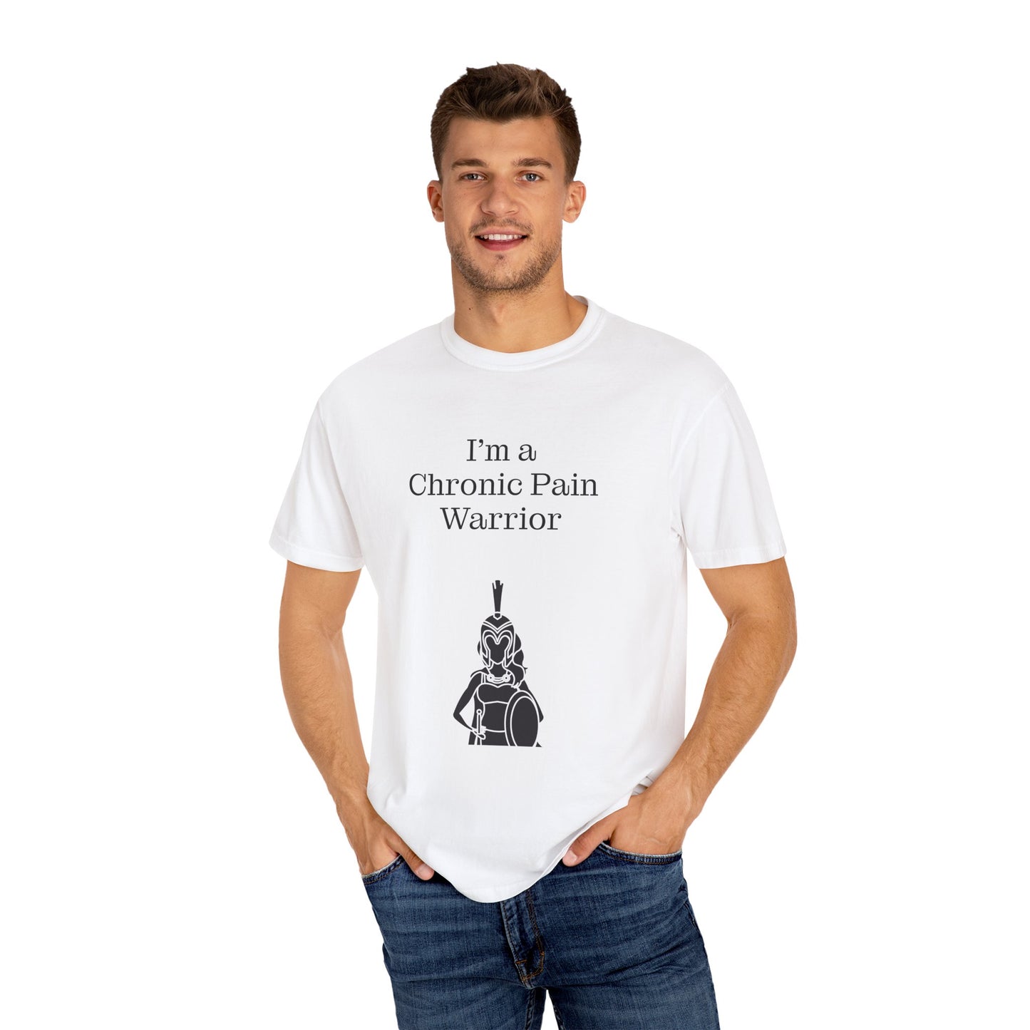 Chronic Pain Warrior Unisex Garment-Dyed T-Shirt - Empowering Supportive Apparel