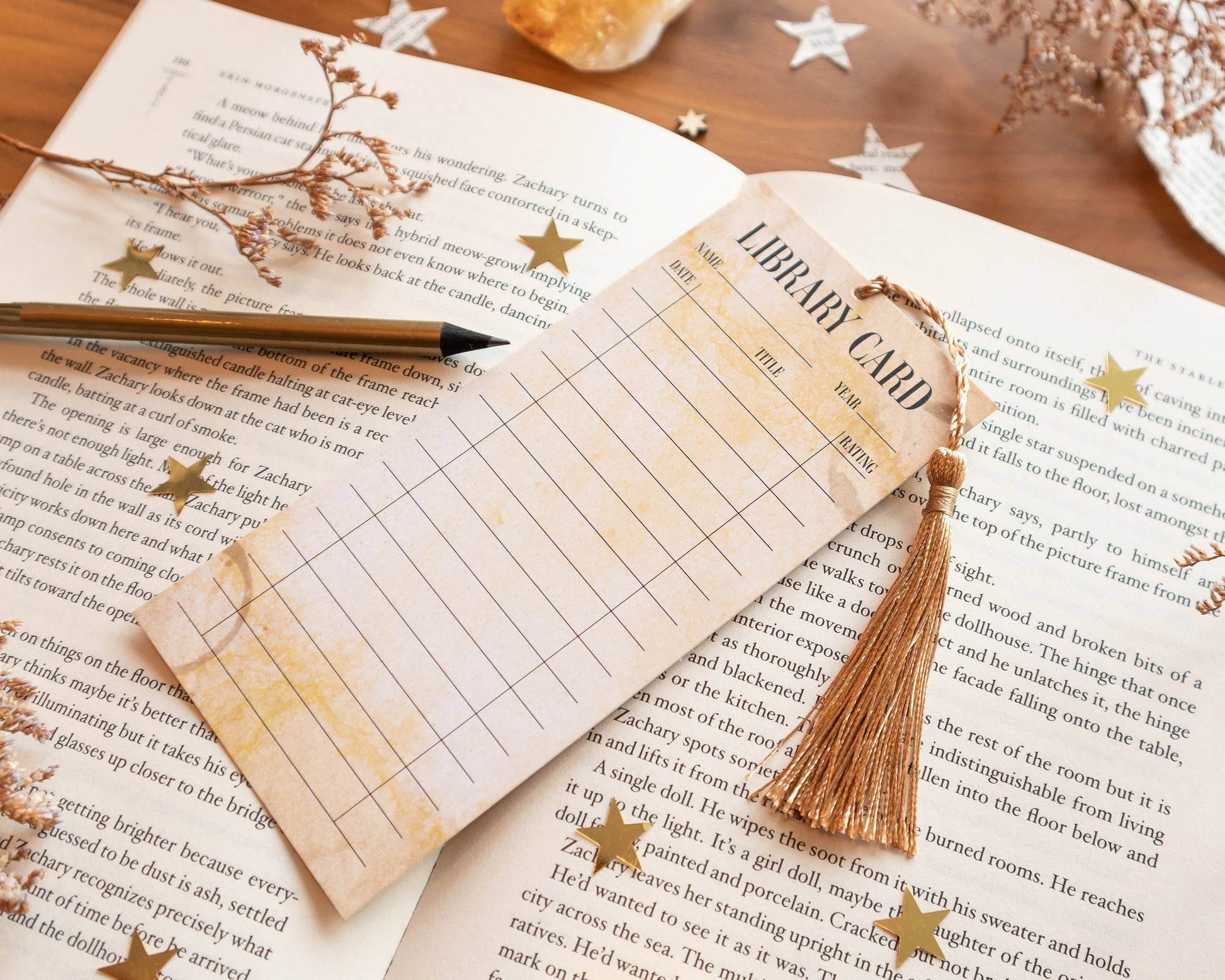 Basically Britt - Library Card Bookmark - Track your reading! - The Dreamer's Bookshop.
