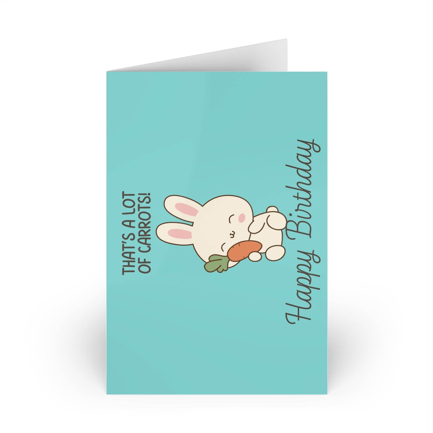 The Dreamer's Bookshop Cute "Lot of Carrots" Bunny Birthday Card - The Dreamer's Bookshop.