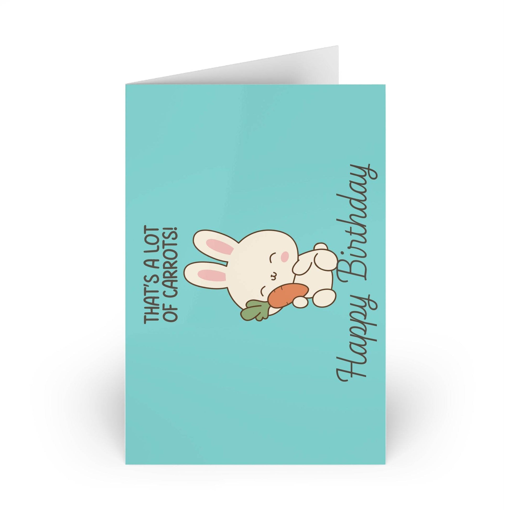 The Dreamer's Bookshop Cute "Lot of Carrots" Bunny Birthday Card - The Dreamer's Bookshop.
