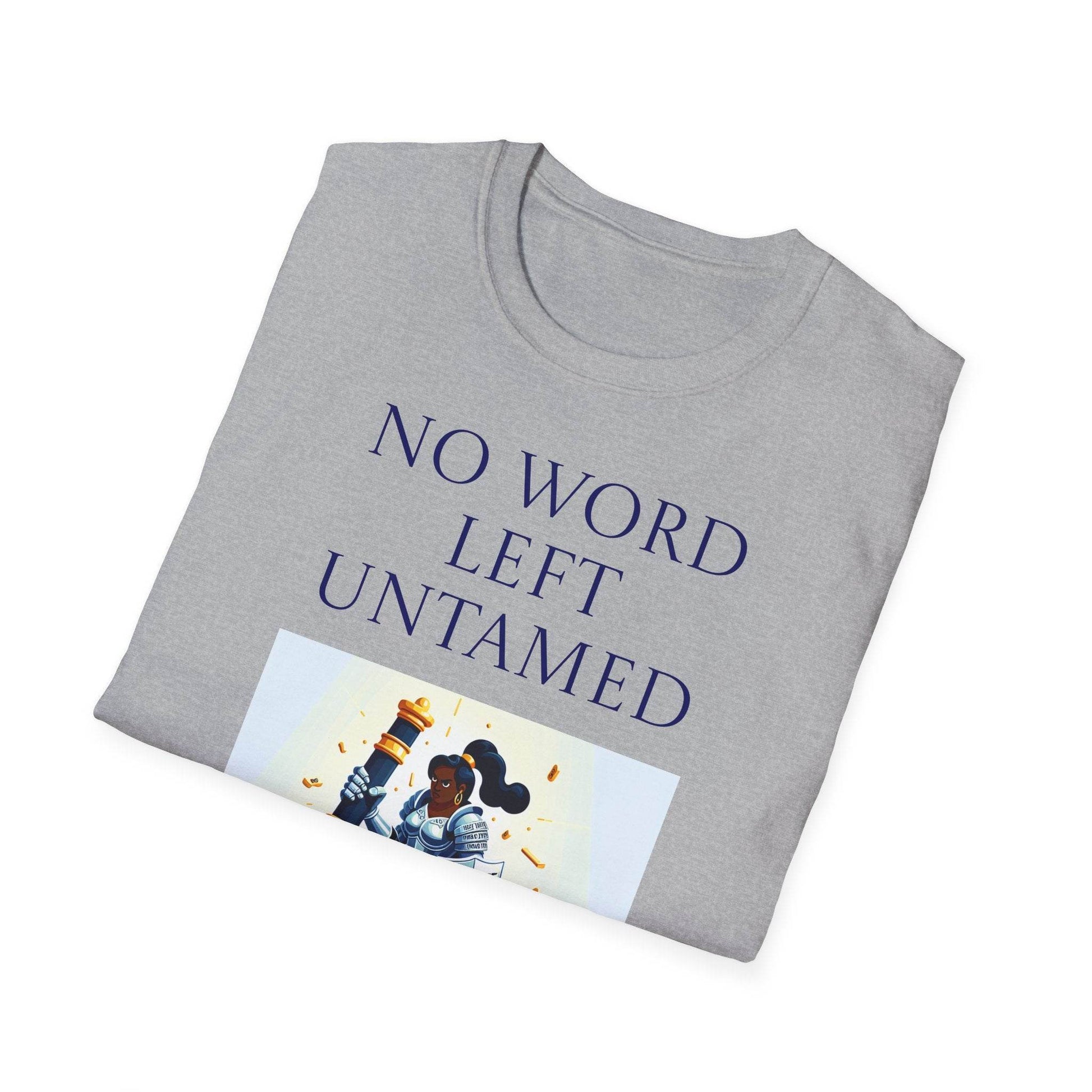 Inspirational Unisex Softstyle T-Shirt - 'No Word' Motivational Design - The Dreamer's Bookshop.