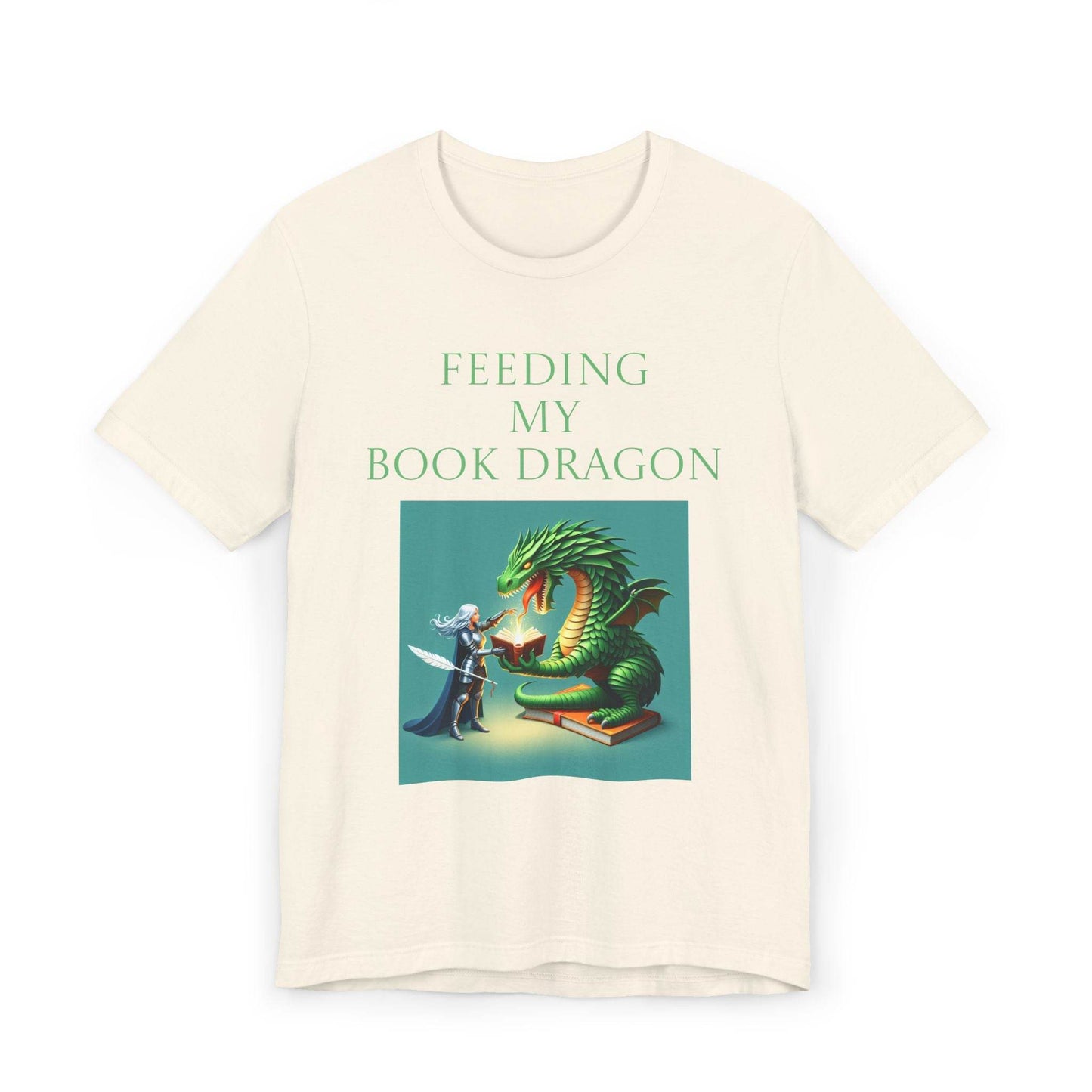 Unisex Jersey T-Shirt - Book Dragon - The Dreamer's Bookshop.