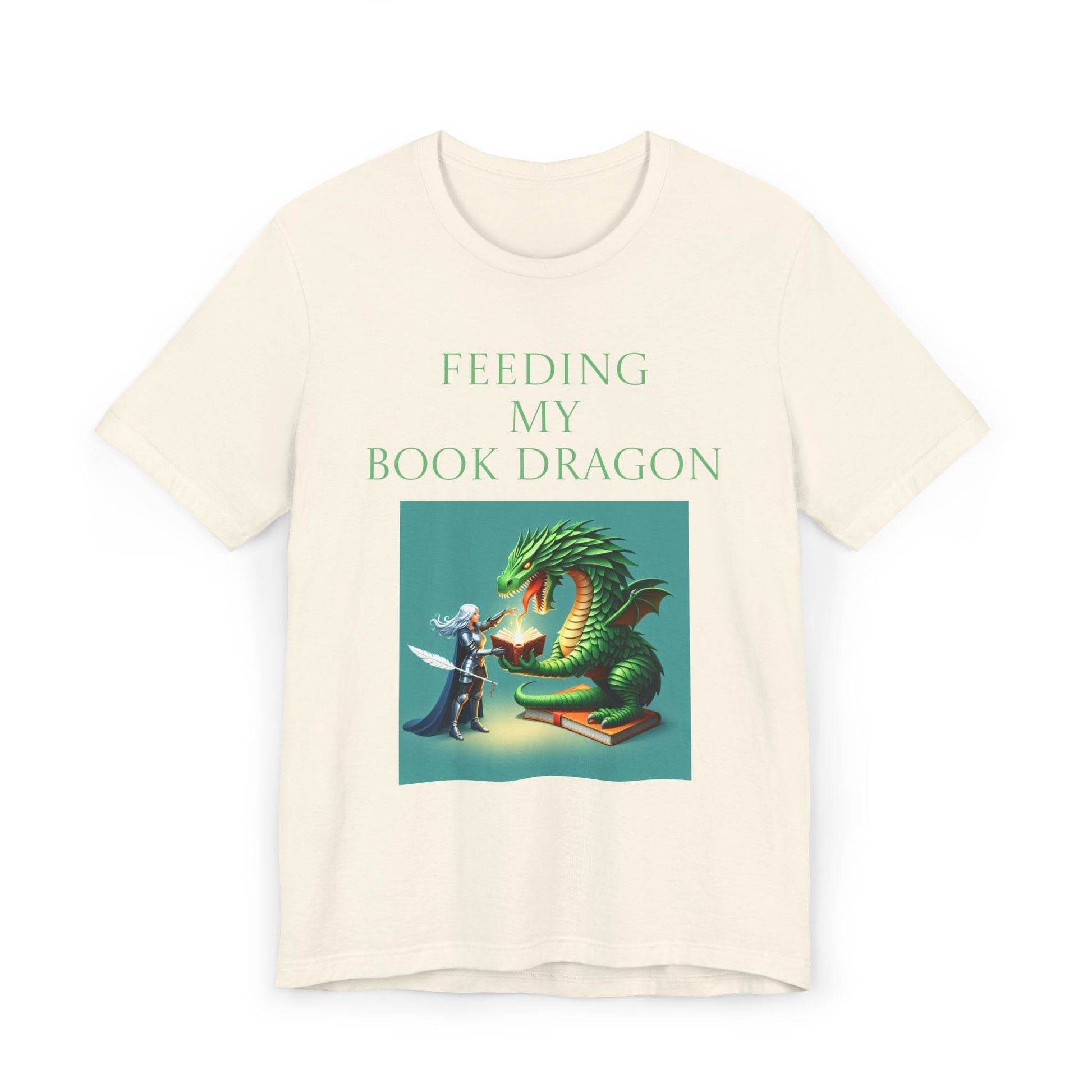 Unisex Jersey T-Shirt - Book Dragon - The Dreamer's Bookshop.