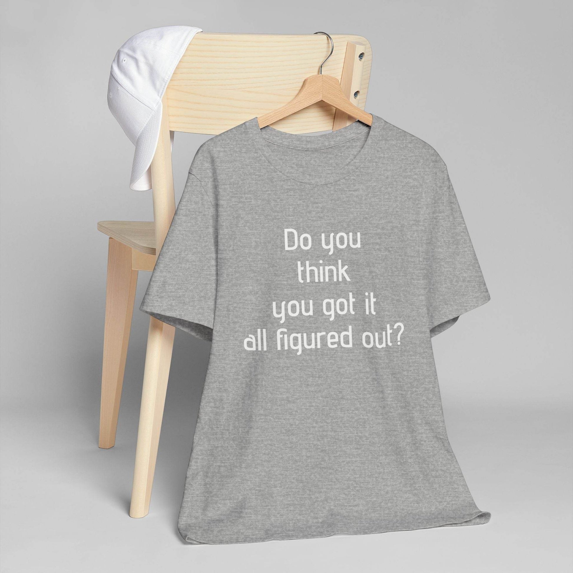 Inspirational Unisex Jersey T-Shirt - Think Again Vibe - The Dreamer's Bookshop.