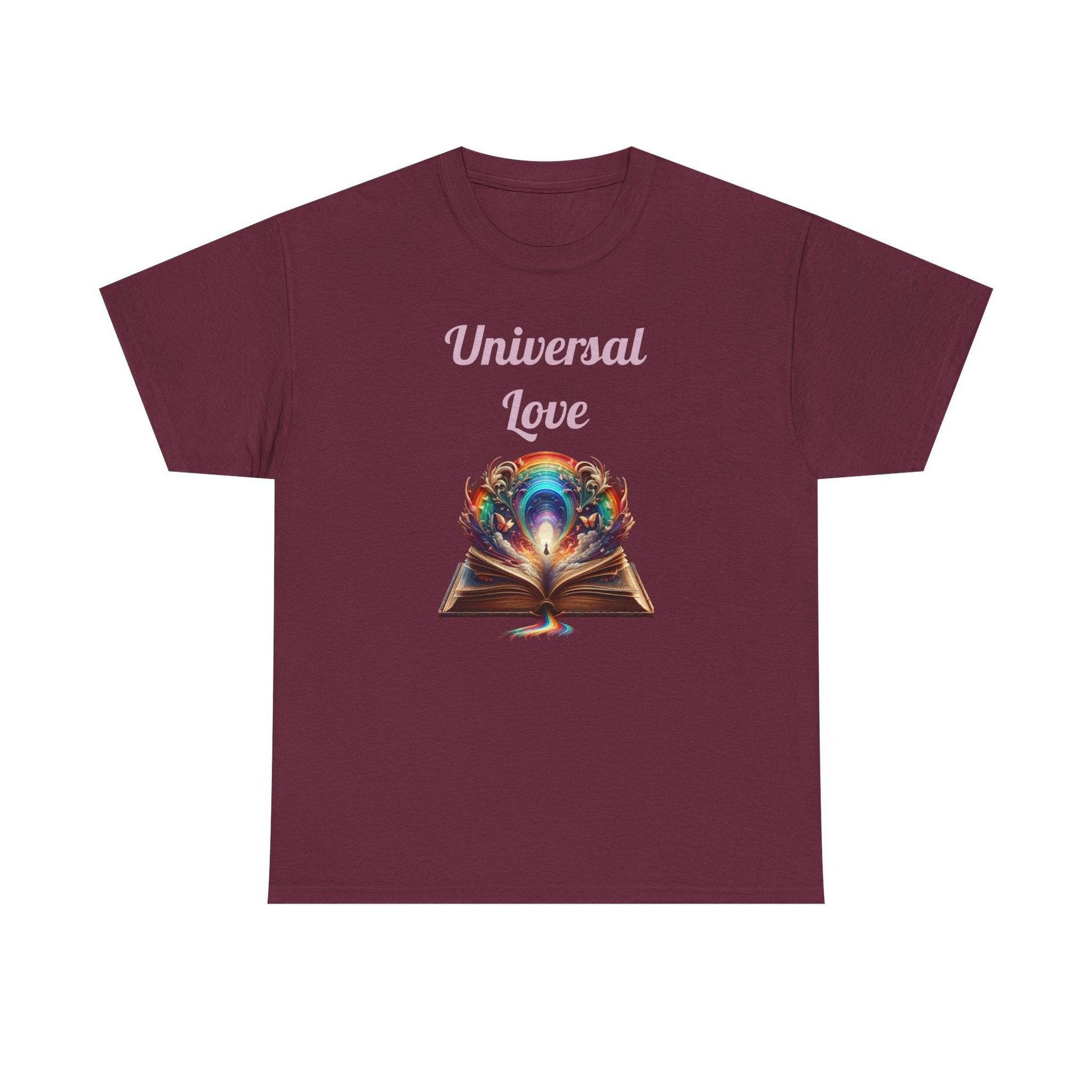 Universal Love - Graphic Tee - Unisex Heavy Cotton T-Shirt Queer Romance Books - The Dreamer's Bookshop.