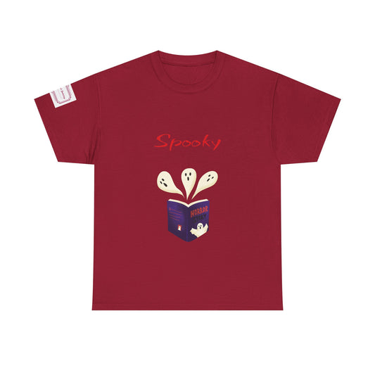 EU - Fiction - Unisex Heavy Cotton Tee - Spooky Books