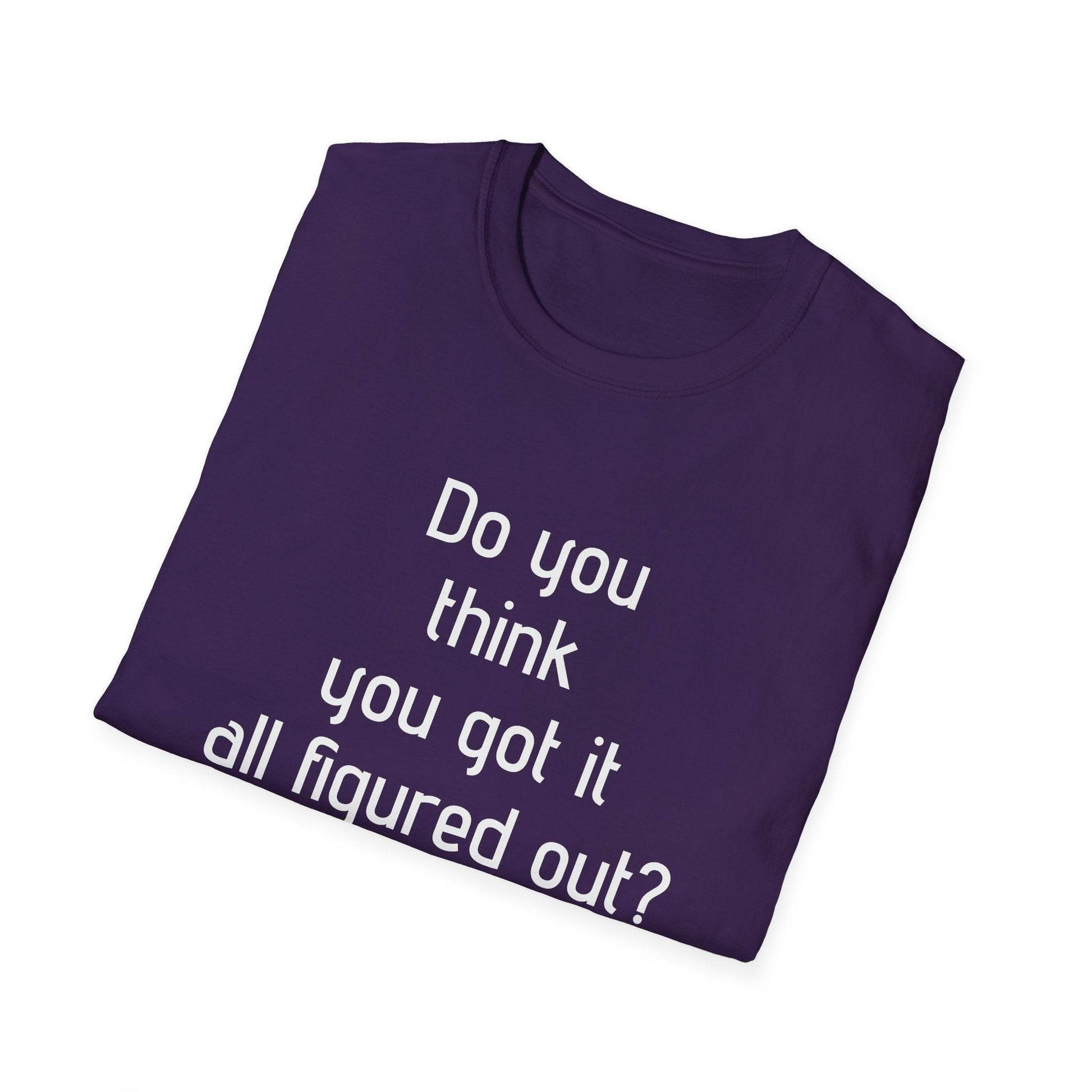Inspirational Unisex Softstyle T-Shirt - 'Think Again' Motivational Design - The Dreamer's Bookshop.