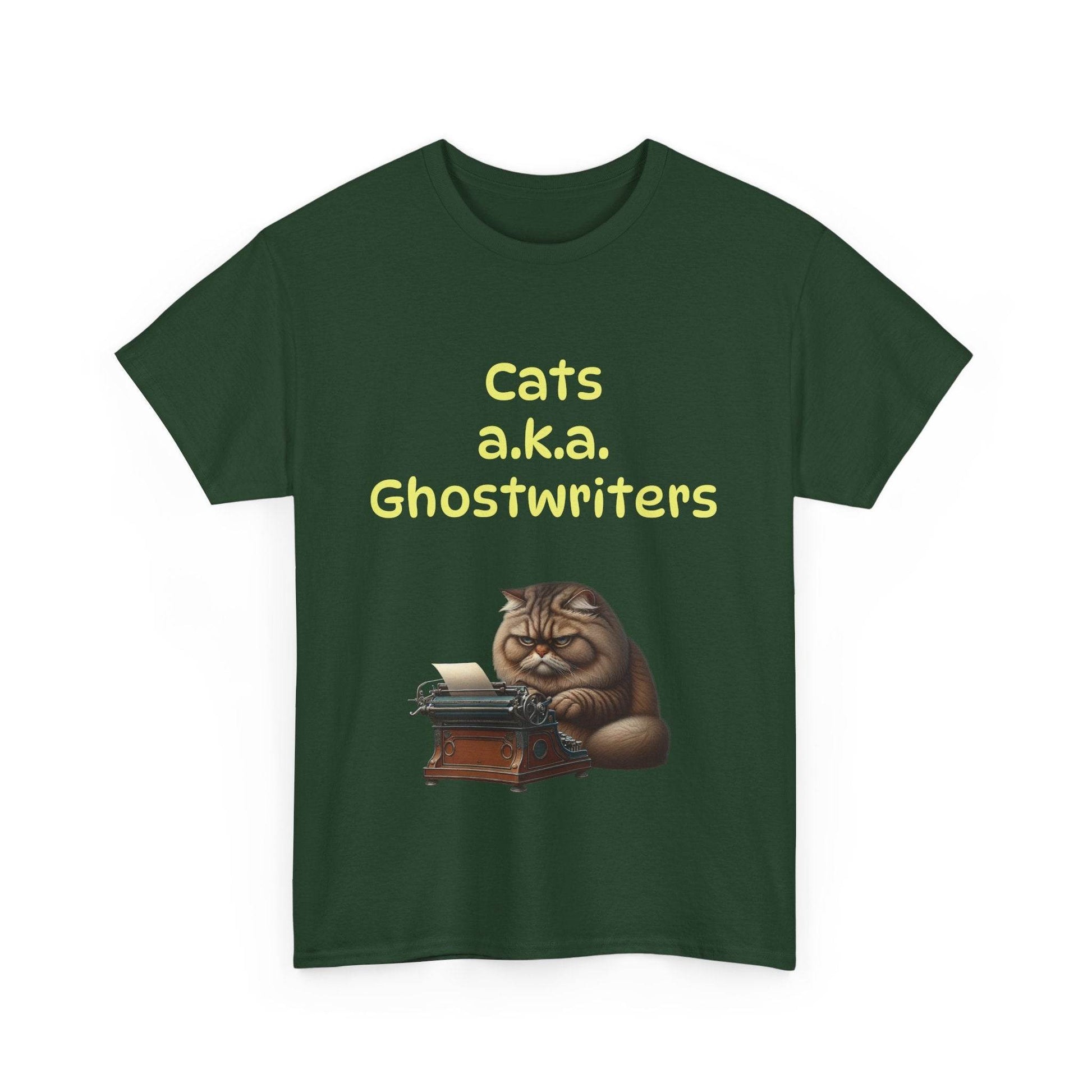 Cats Ghostwriters - A Unisex Heavy Cotton Tee - Perfect for Book Lovers - The Dreamer's Bookshop.