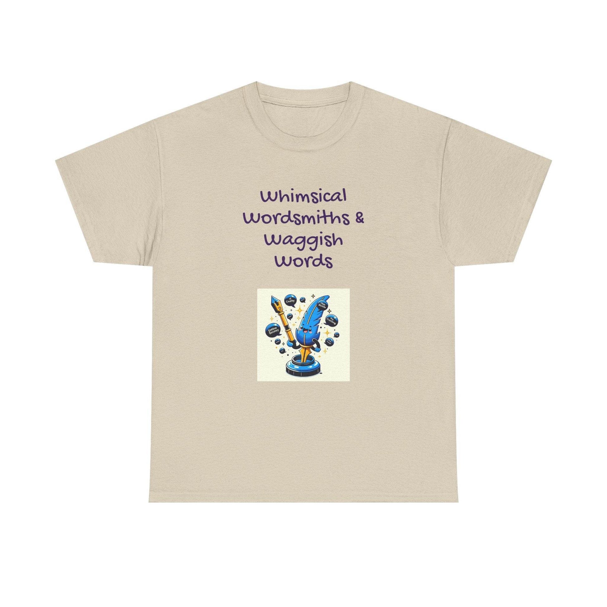 Whimsical Words Unisex Cotton Tee - Fun Graphic T-Shirt for Word Lovers - The Dreamer's Bookshop.