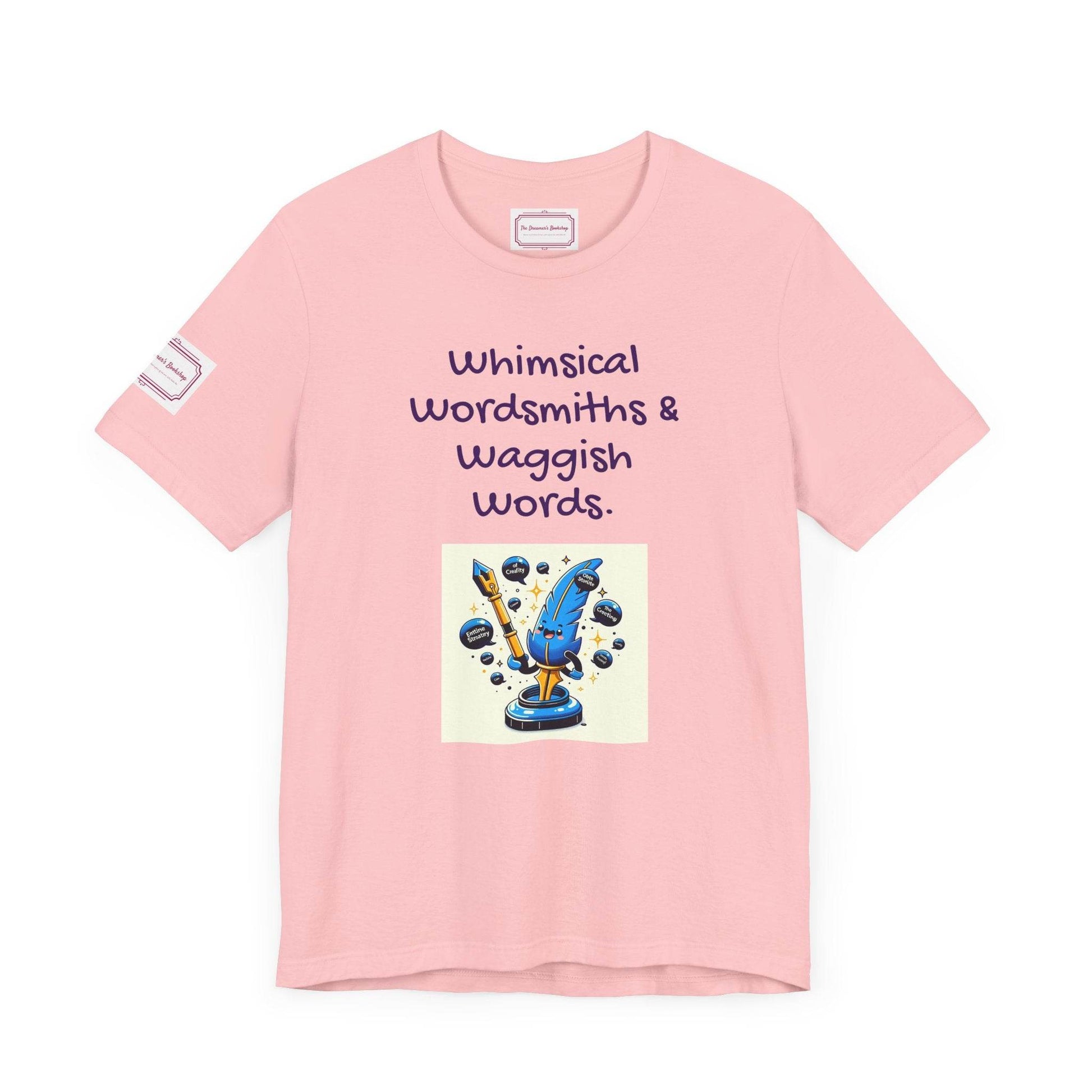 Whimsical Wordsmiths Tee - Fun Short Sleeve Shirt for Writers & Book Lovers - The Dreamer's Bookshop.