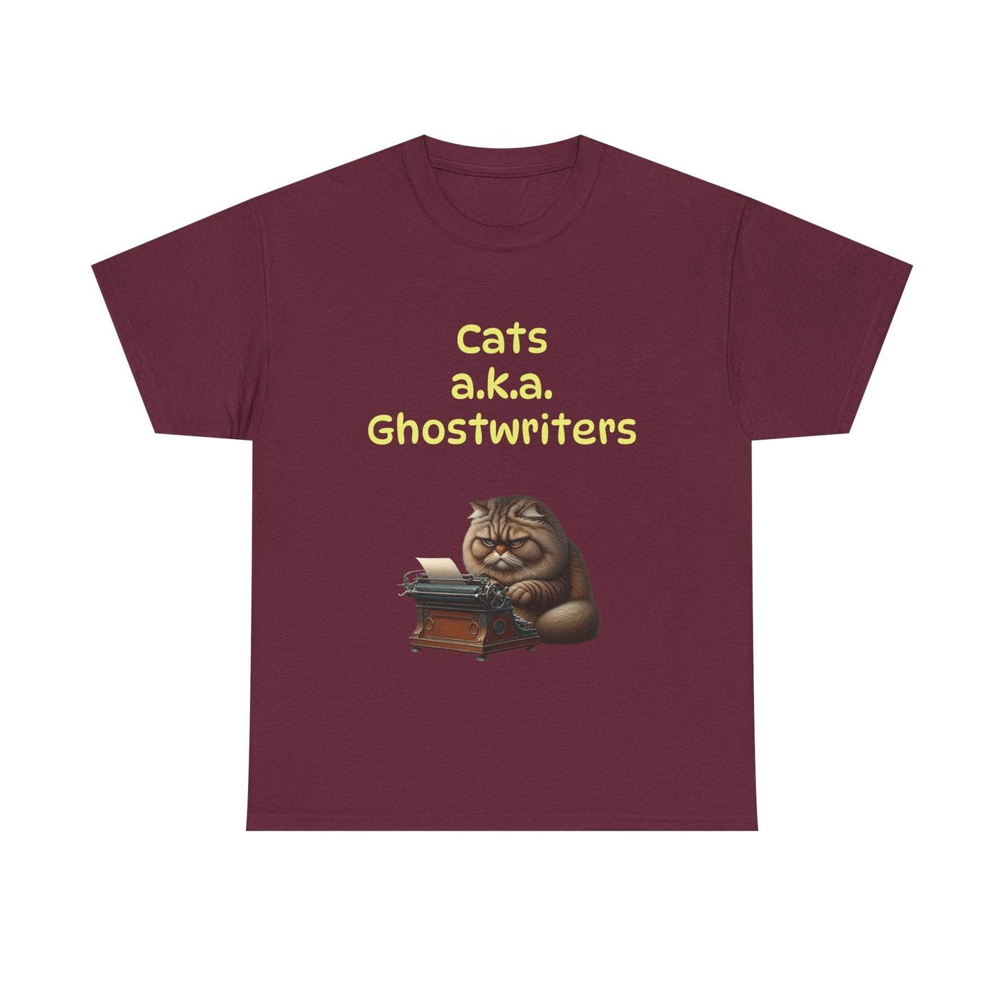 Cats Ghostwriters - A Unisex Heavy Cotton Tee - Perfect for Book Lovers - The Dreamer's Bookshop.