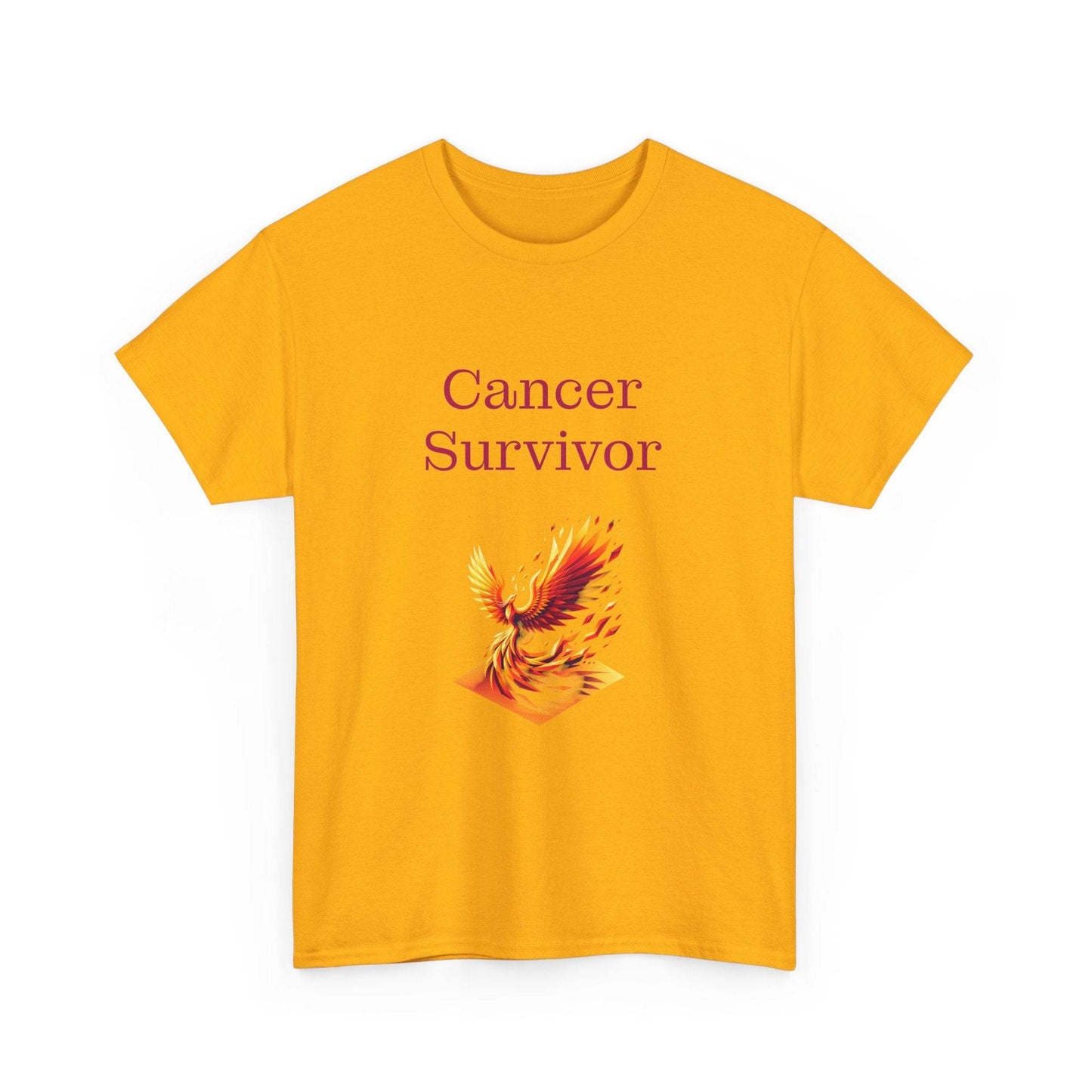 Cancer Survivor Unisex Heavy Cotton Tee - Empowering Apparel for Health Awareness - The Dreamer's Bookshop.