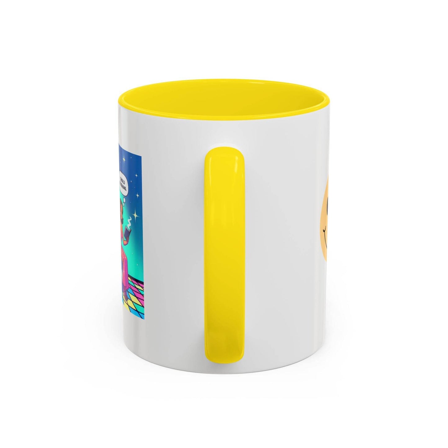 Party Vibe Accent Coffee Mug - Fun Reading Motivation Design - The Dreamer's Bookshop.