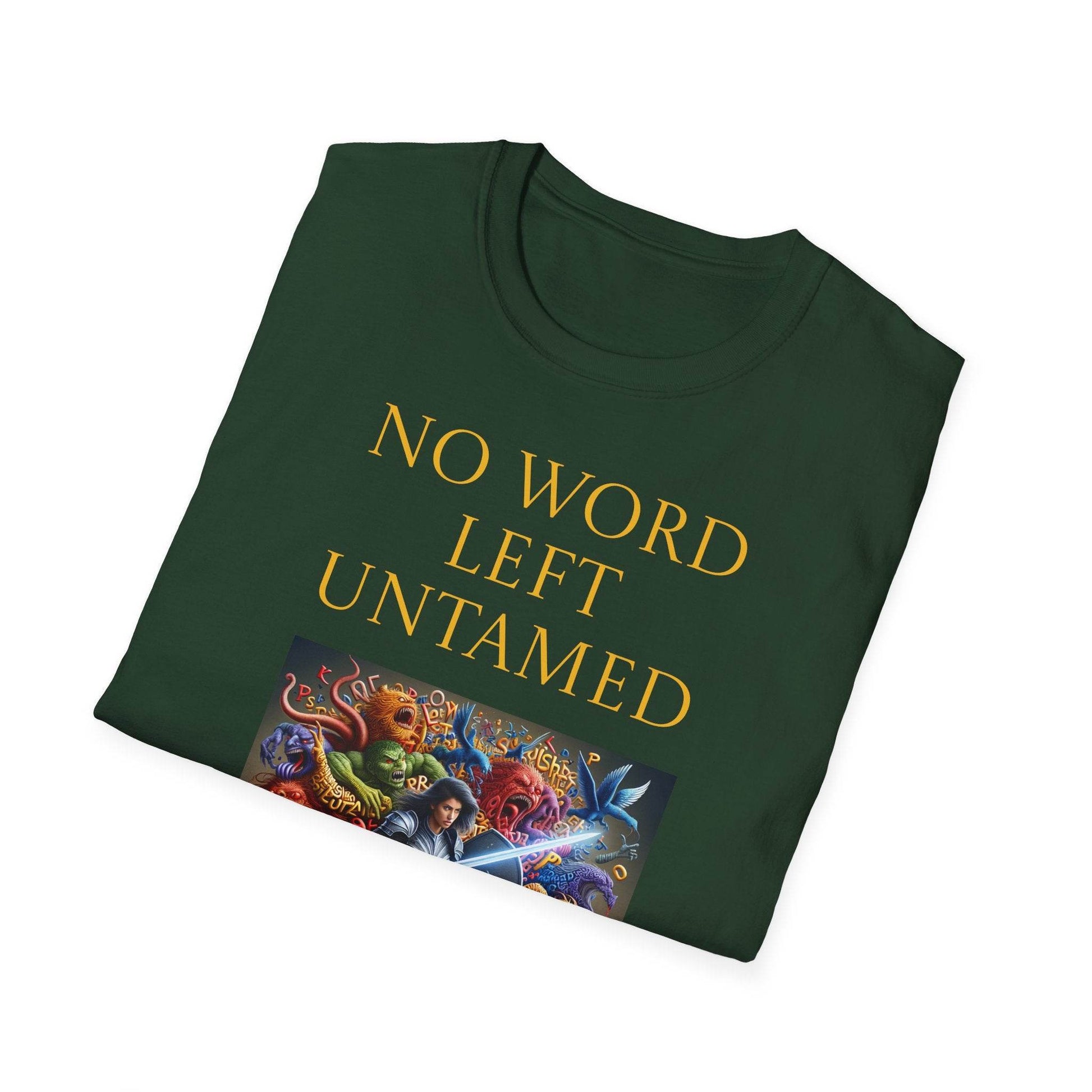 Inspirational Unisex Softstyle T-Shirt - 'No Word' Creative Design - The Dreamer's Bookshop.
