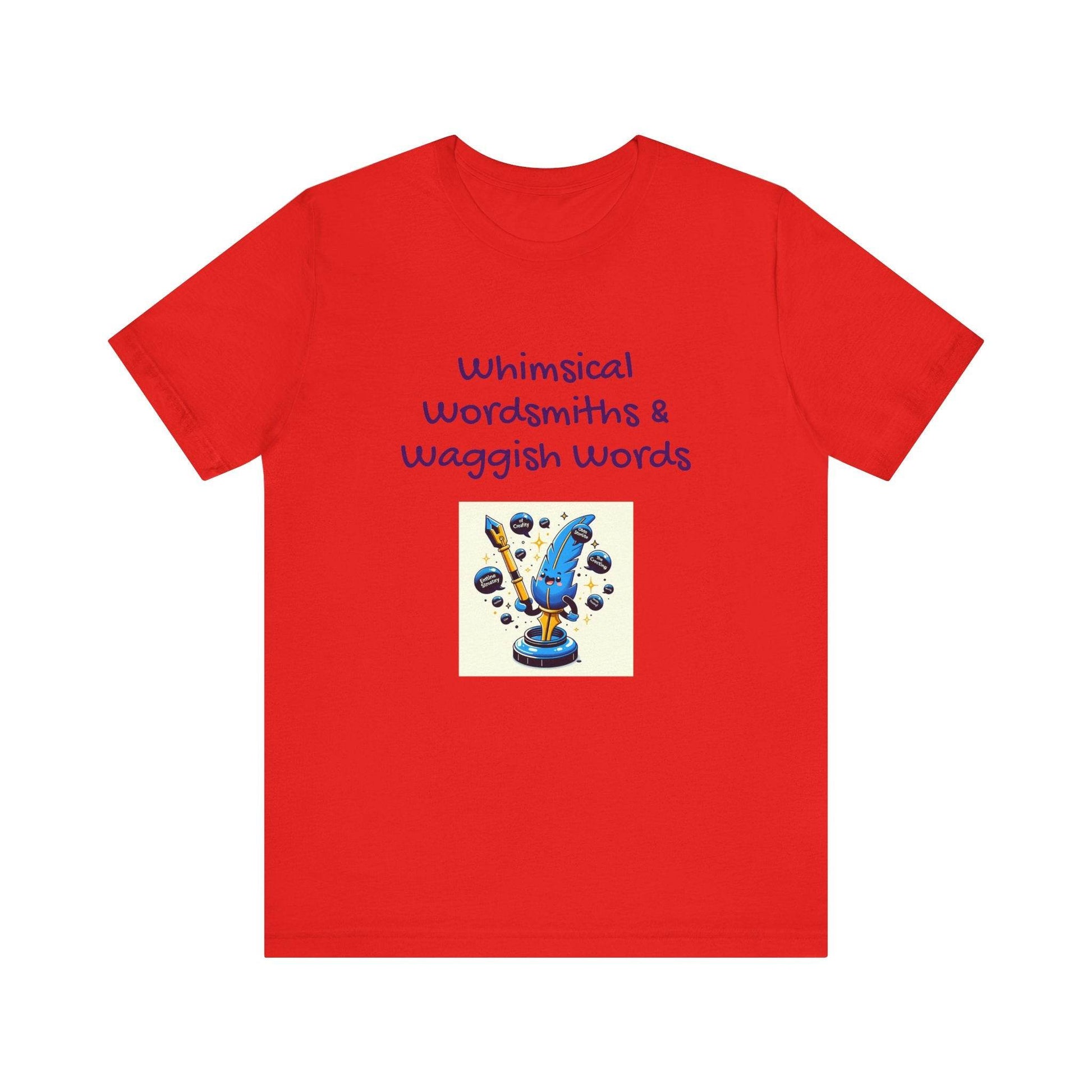 Whimsical Wordsmith Unisex Jersey Tee - Fun Graphic for Writers & Word Lovers - The Dreamer's Bookshop.