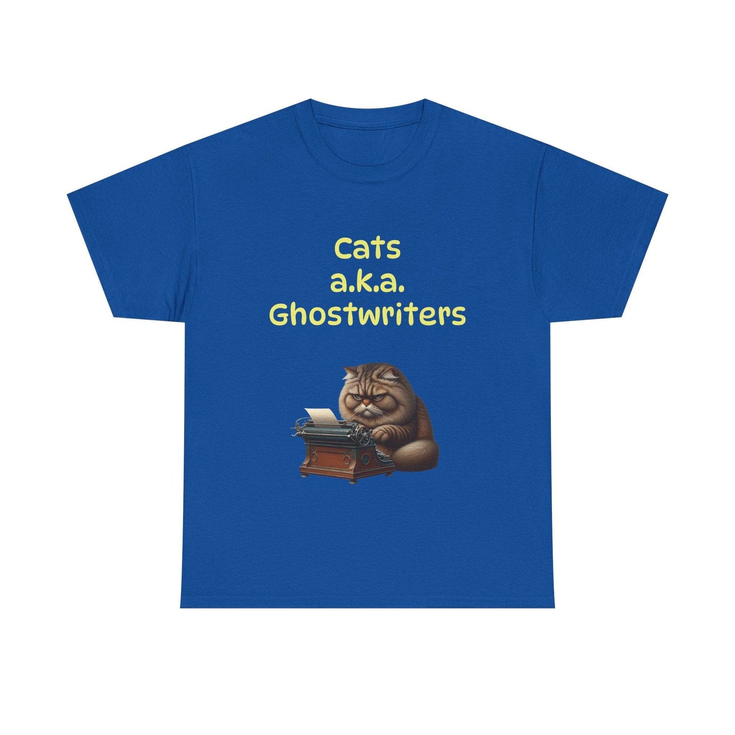 Cats Ghostwriters - A Unisex Heavy Cotton Tee - Perfect for Book Lovers - The Dreamer's Bookshop.