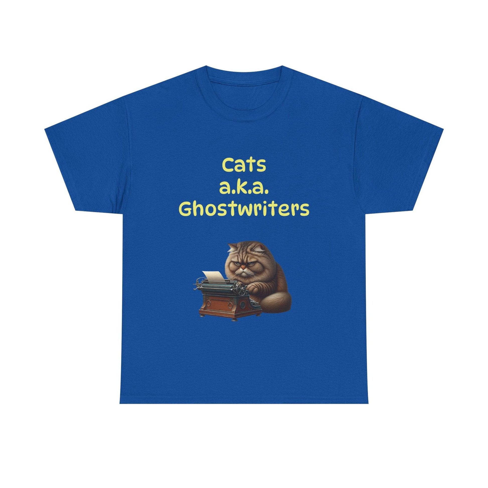 Cats Ghostwriters - A Unisex Heavy Cotton Tee - Perfect for Book Lovers - The Dreamer's Bookshop.