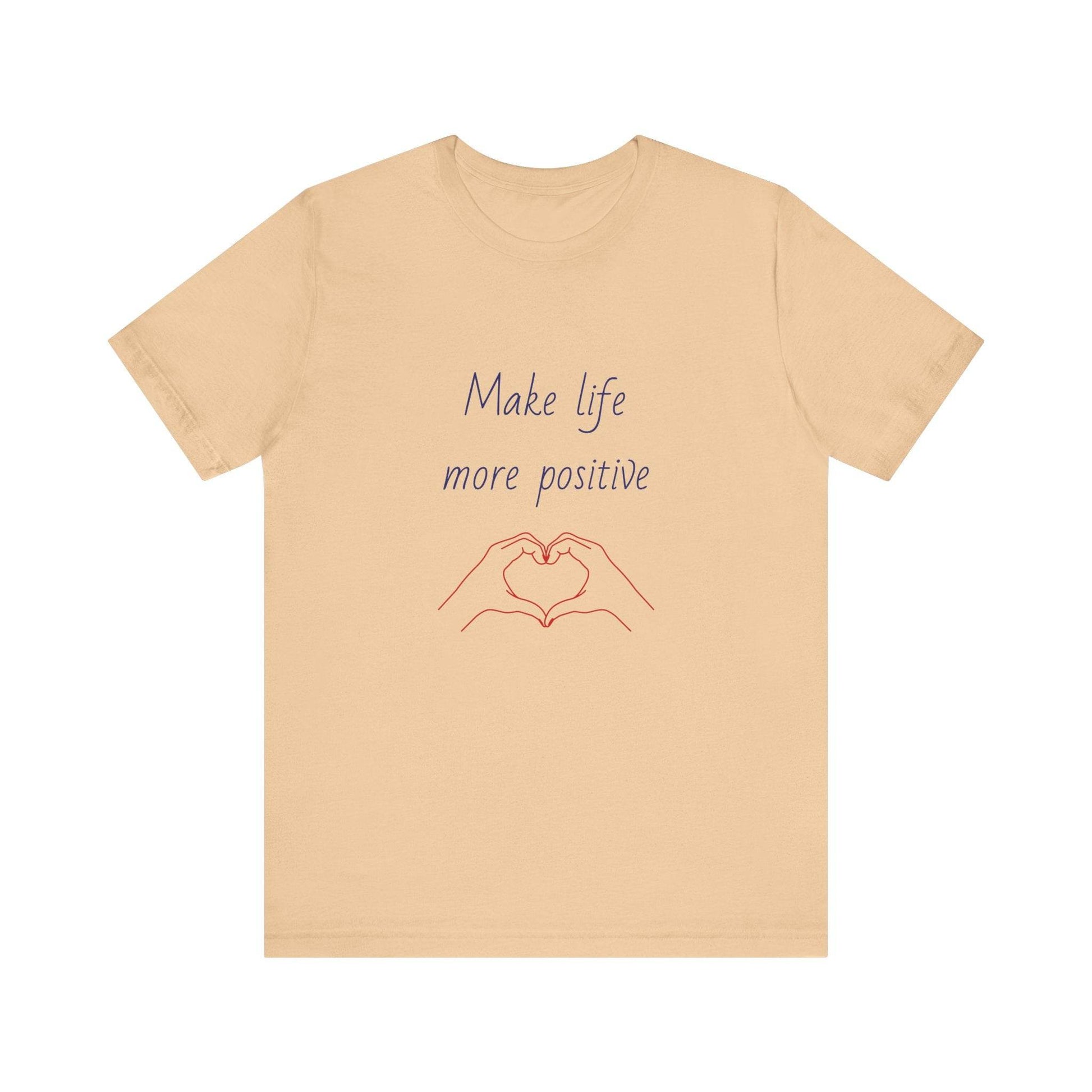 Positive Vibes Unisex Short Sleeve Tee - Make Life More Positive - The Dreamer's Bookshop.