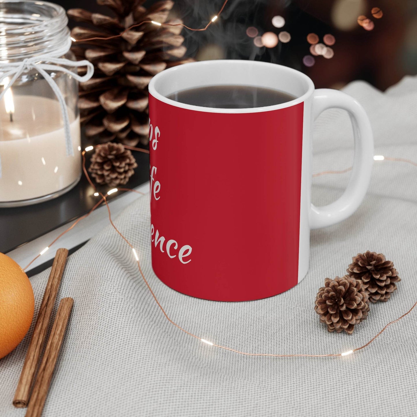 Inspiring Ceramic Coffee Mug - 'Drops of Life Experience' - Perfect Gift for Coffee Lovers - The Dreamer's Bookshop.