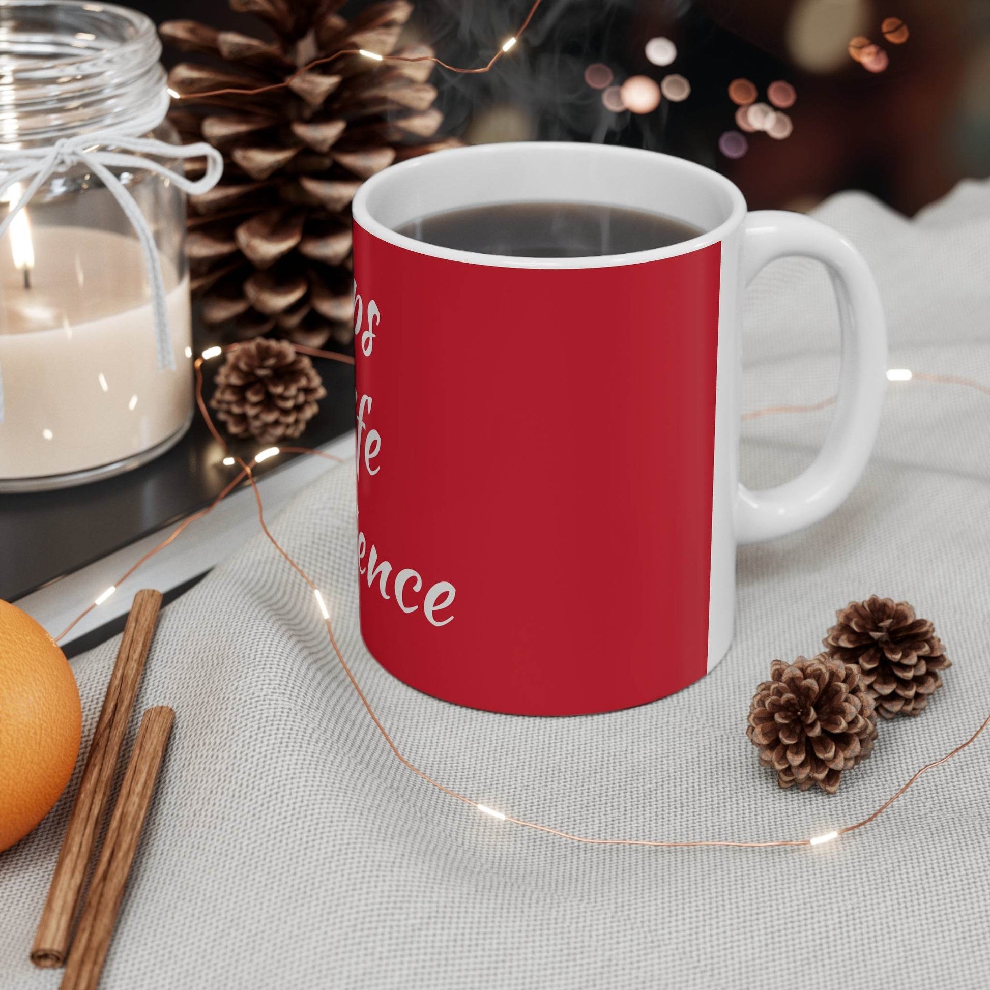 Inspiring Ceramic Coffee Mug - 'Drops of Life Experience' - Perfect Gift for Coffee Lovers - The Dreamer's Bookshop.