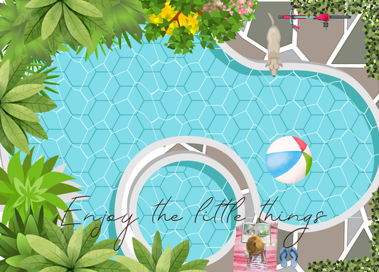 The Dreamer's Bookshop "Poolday" Enjoy Little Things Card - The Dreamer's Bookshop.