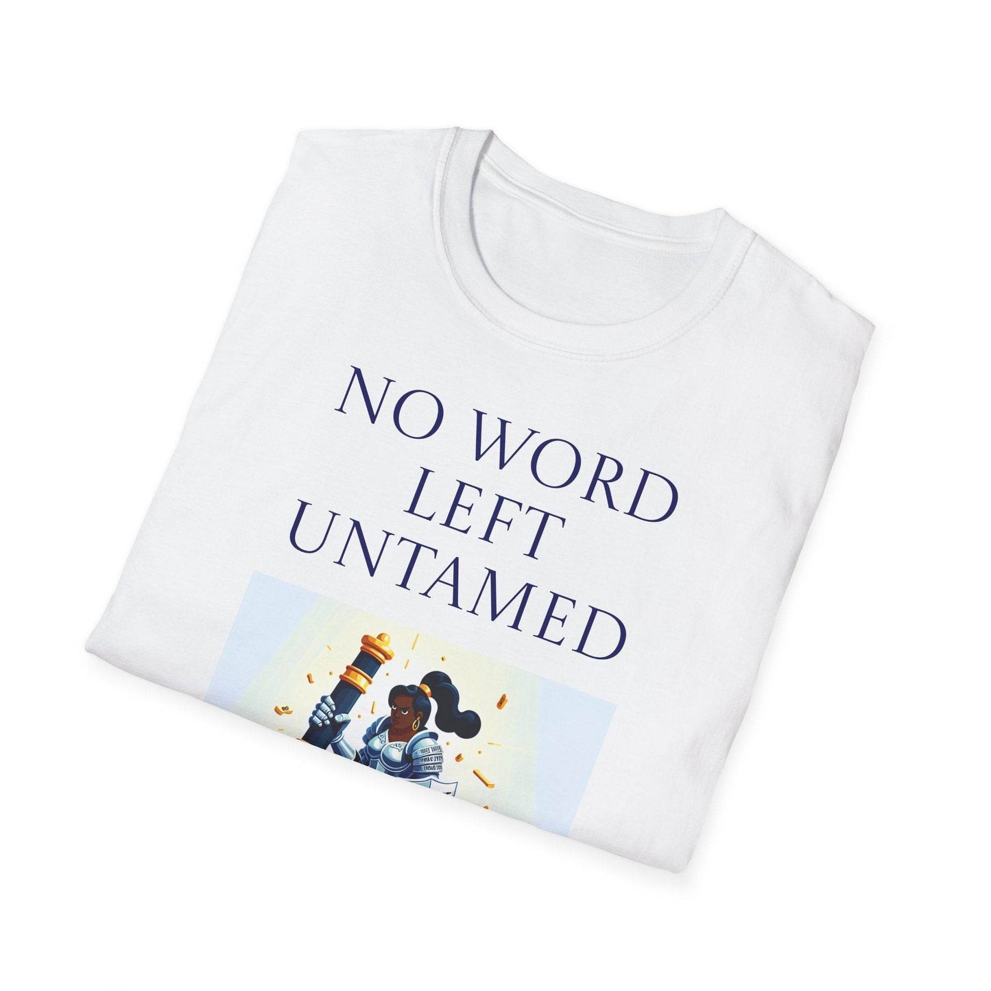 Inspirational Unisex Softstyle T-Shirt - 'No Word' Motivational Design - The Dreamer's Bookshop.