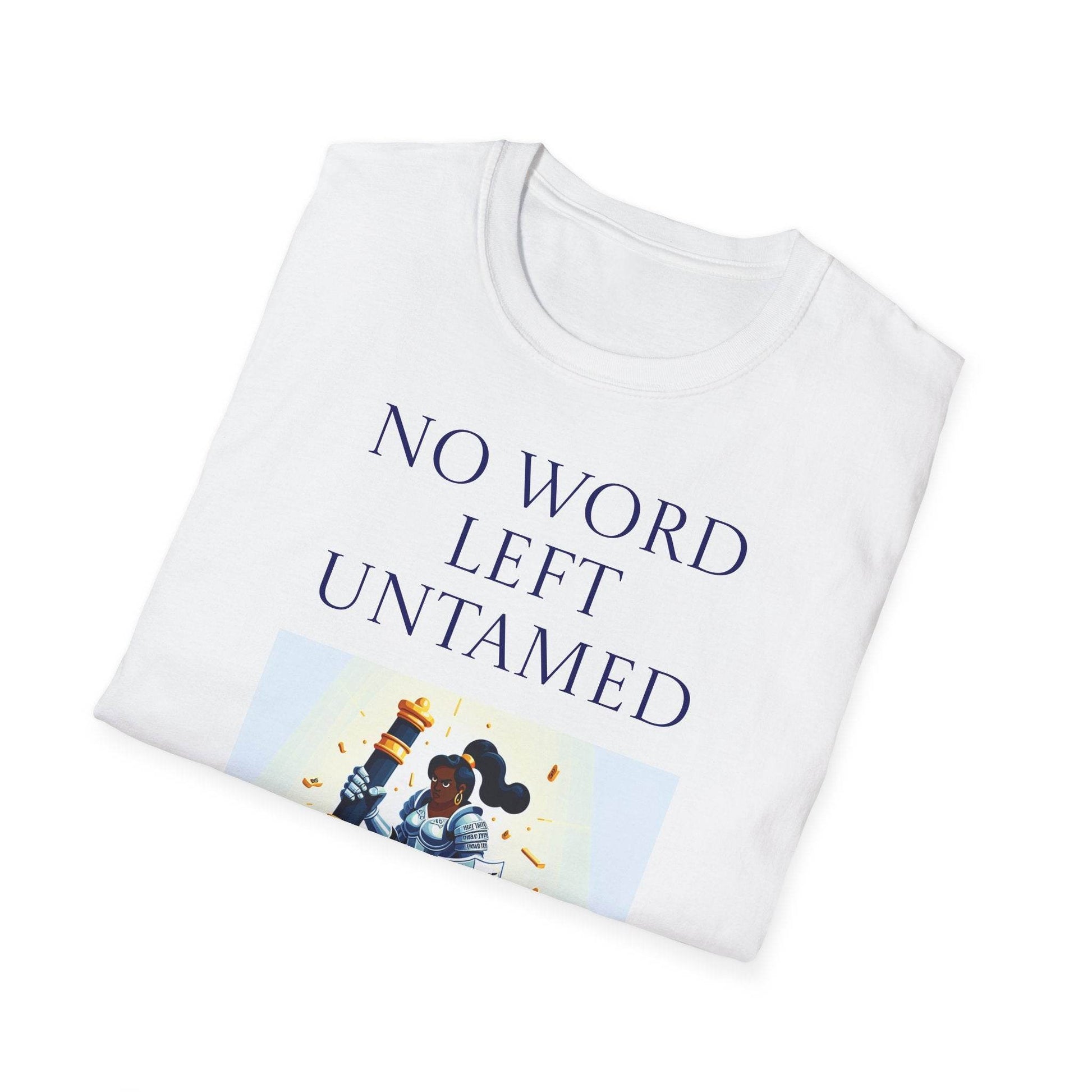 Inspirational Unisex Softstyle T-Shirt - 'No Word' Motivational Design - The Dreamer's Bookshop.
