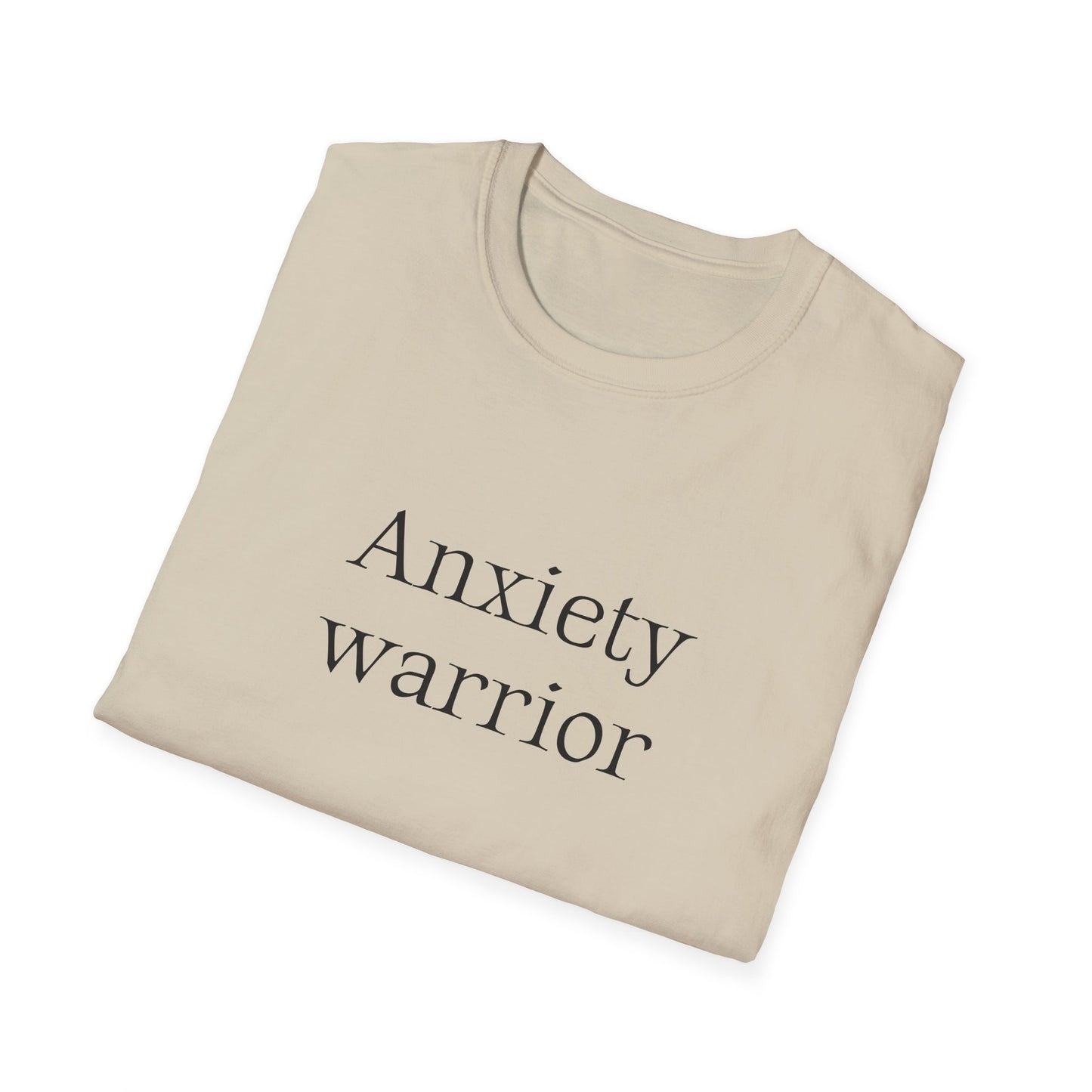 Anxiety Warrior Unisex Softstyle T-Shirt - Empower Your Battle