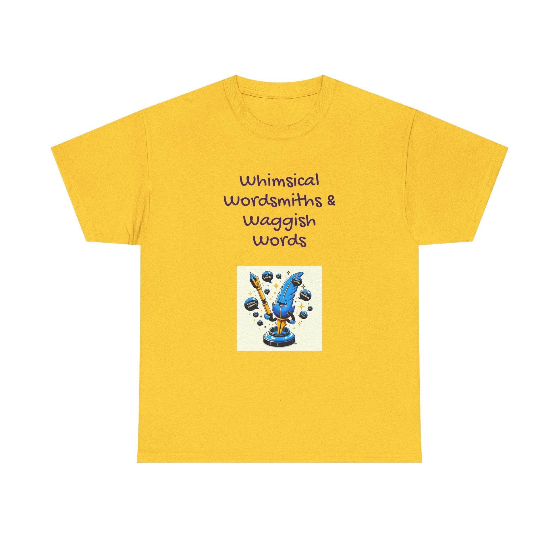 Whimsical Words Unisex Cotton Tee - Fun Graphic T-Shirt for Word Lovers - The Dreamer's Bookshop.