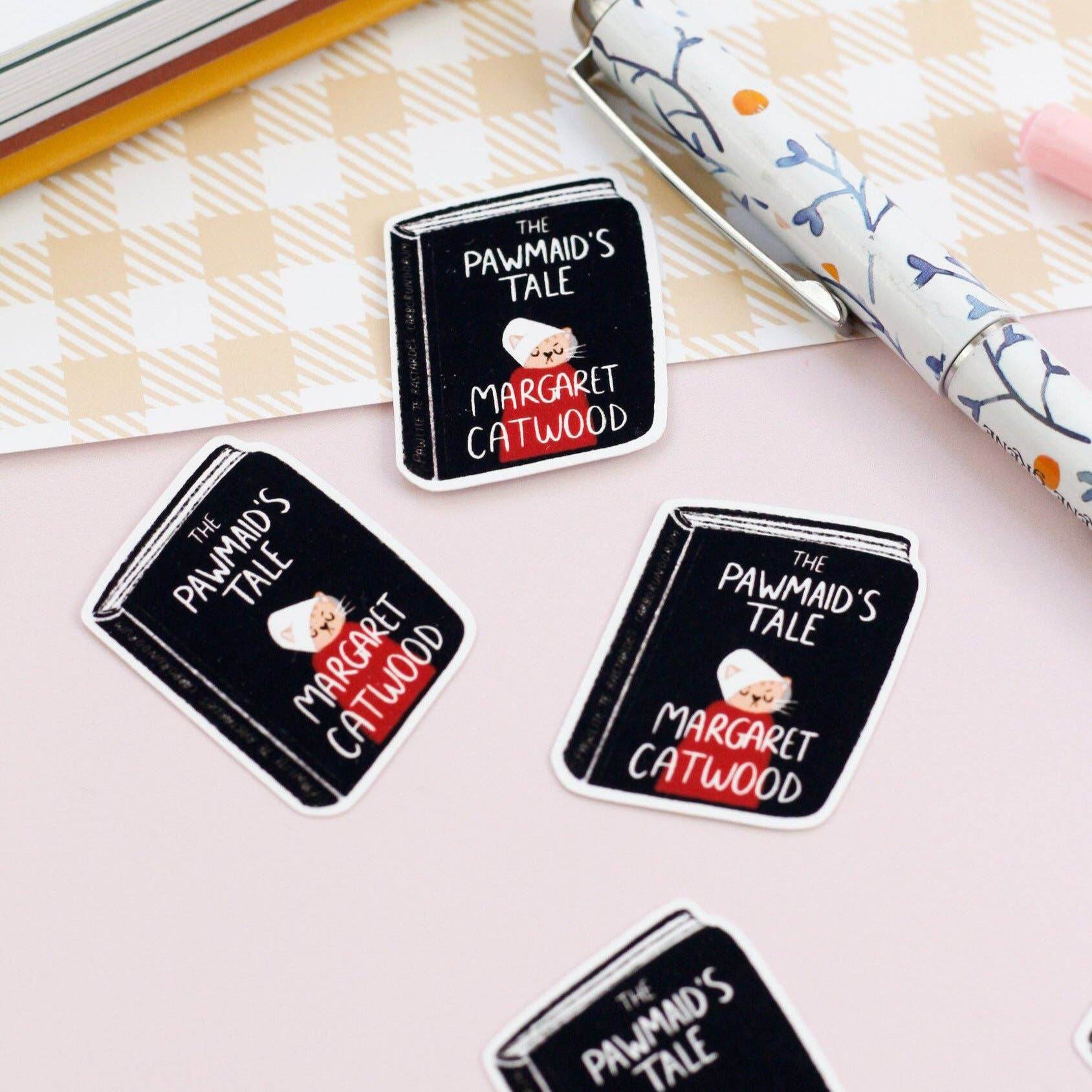 My Sweet Paper Card - Pawmaid's Tale - Boeksticker voor katten - The Dreamer's Bookshop.