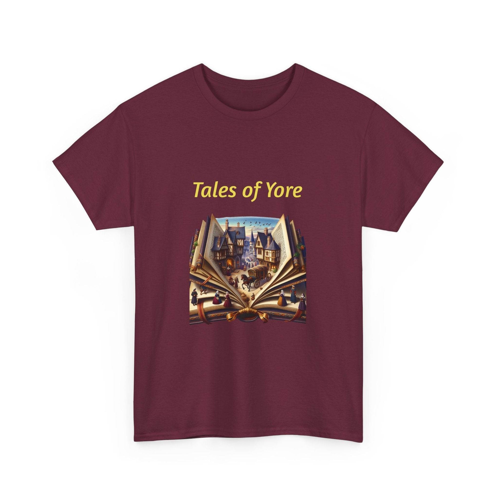 Tales of Yore - Graphic Tee - Unisex Heavy Cotton T-Shirt Historical Books - The Dreamer's Bookshop.