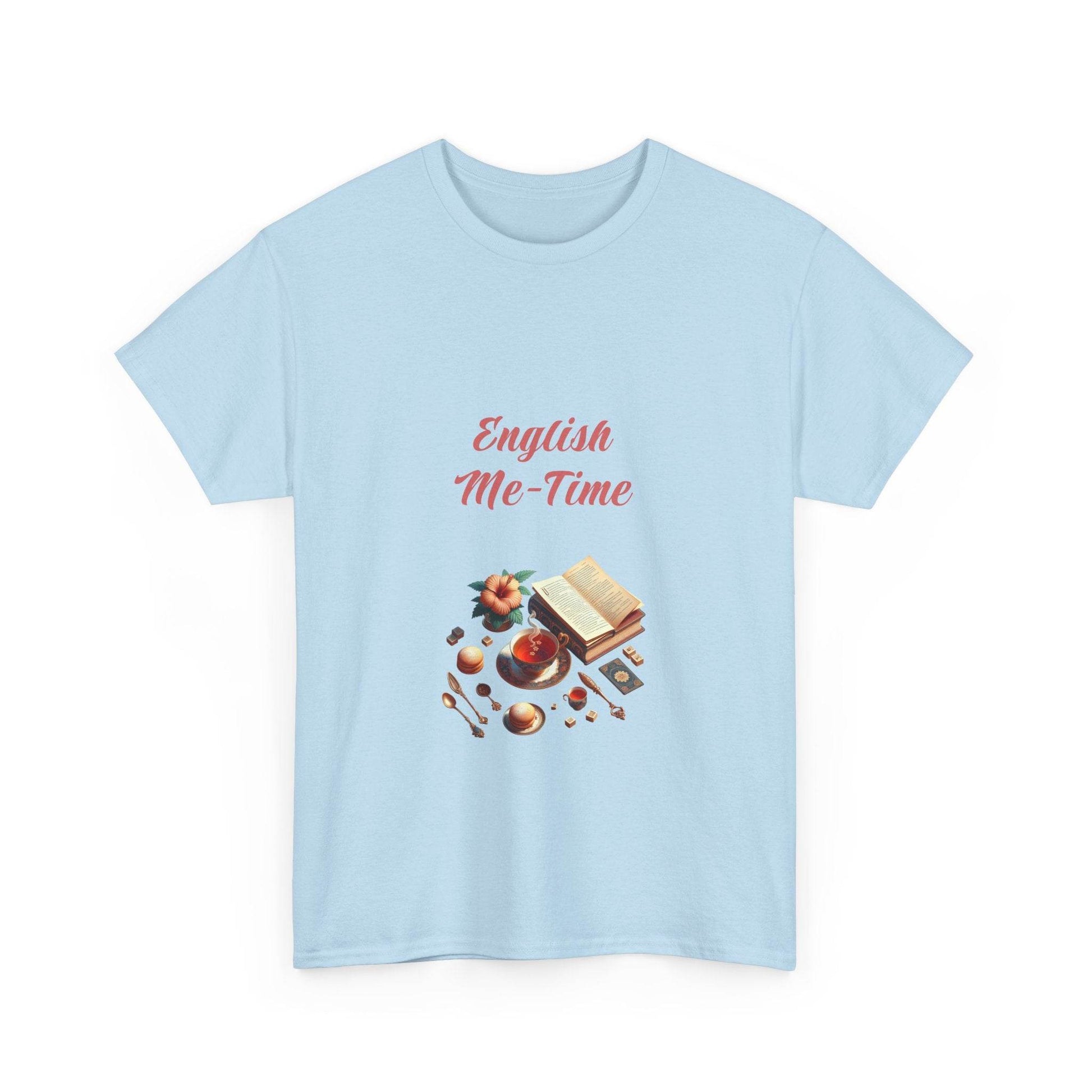 English Me-Time - Unisex Heavy Cotton Tee for Book Lovers - The Dreamer's Bookshop.