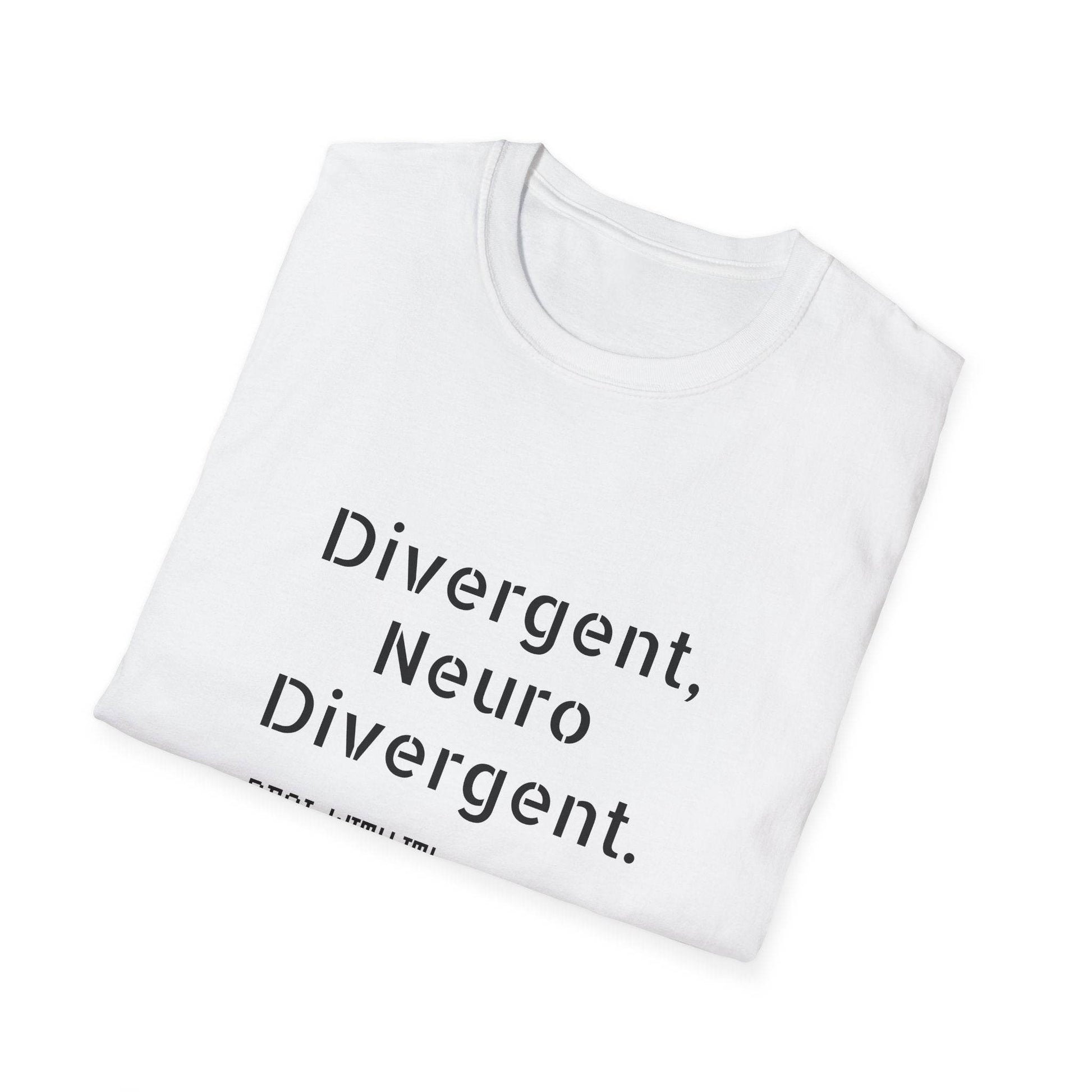Divergent Neuro T-Shirt - Unisex Softstyle Tee for Neurodivergent Pride - The Dreamer's Bookshop.