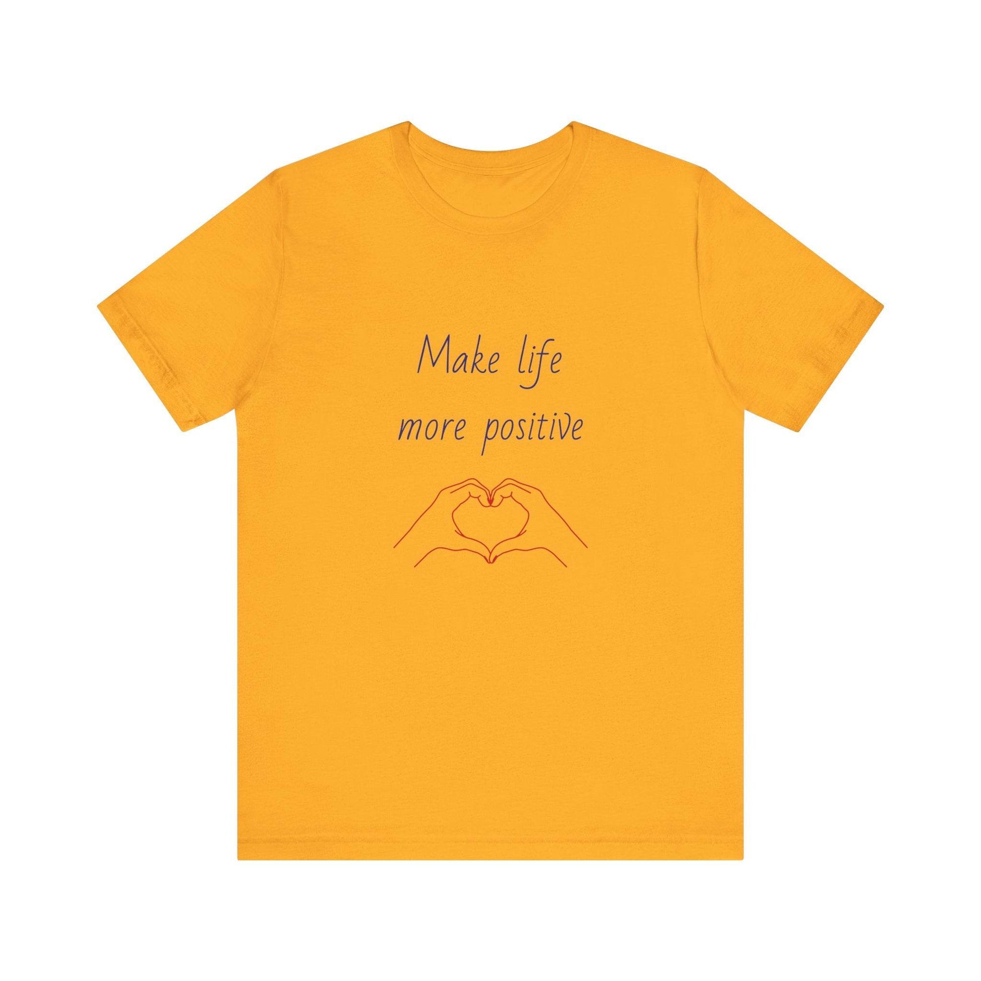 Positive Vibes Unisex Short Sleeve Tee - Make Life More Positive - The Dreamer's Bookshop.