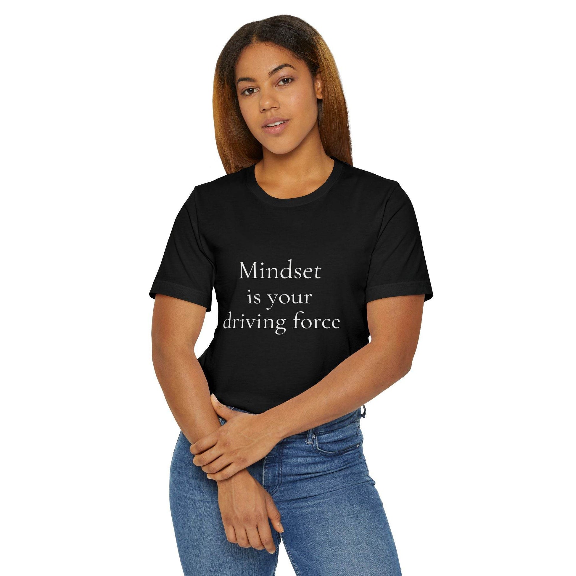 Inspirational Unisex Jersey T-Shirt - Mindset Vibe - The Dreamer's Bookshop.