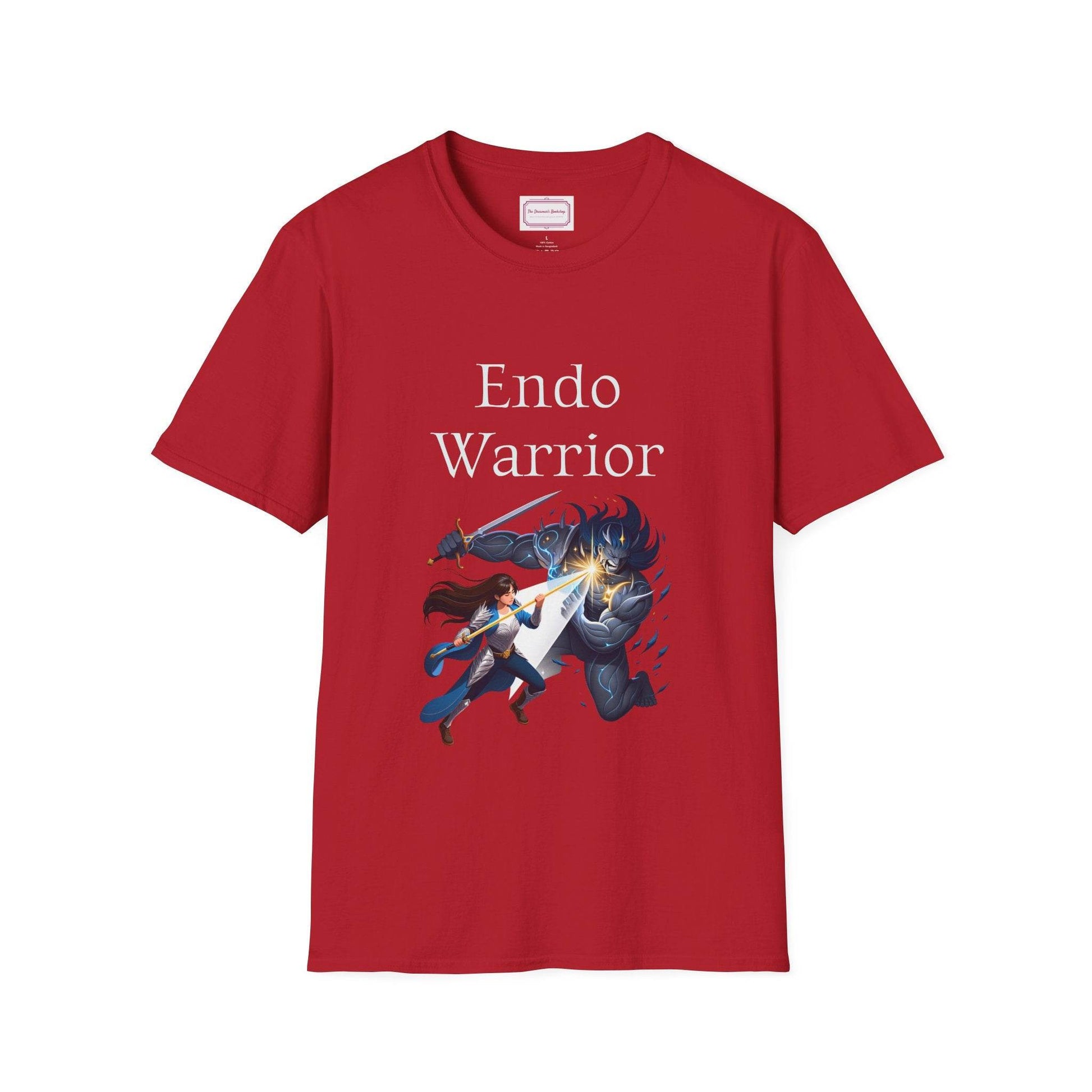 Endometriosis Warrior Unisex Softstyle T-Shirt - Embrace Your Battles - The Dreamer's Bookshop.