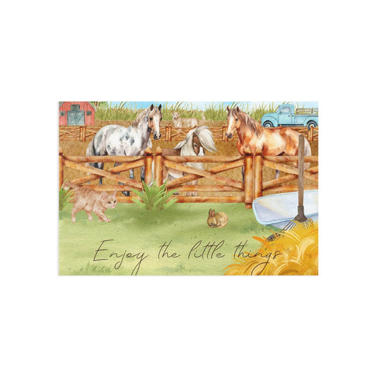 The Dreamer's Bookshop "Horse stable" Enjoy the Little Things Card - The Dreamer's Bookshop.