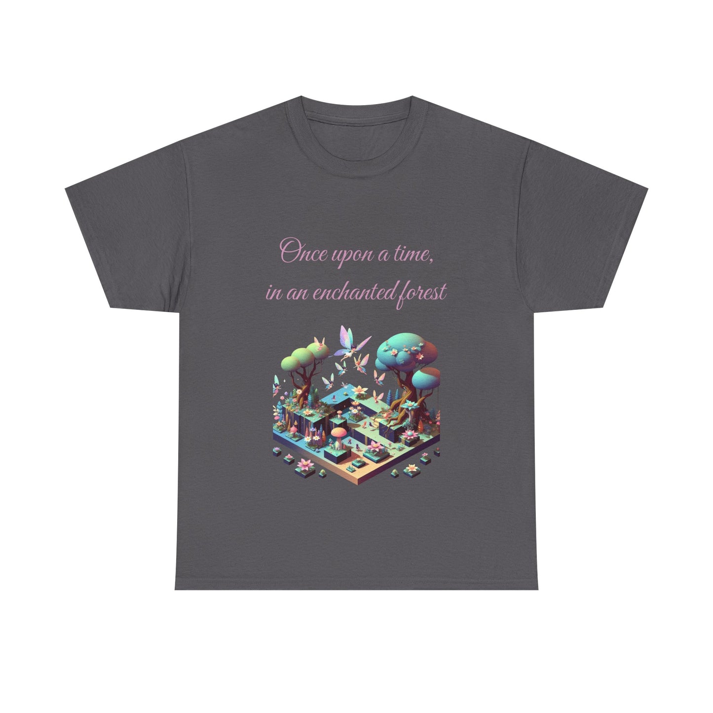 Book Lover's Unisex Heavy Cotton Tee - "Enchanted Forest" - The Dreamer's Bookshop.