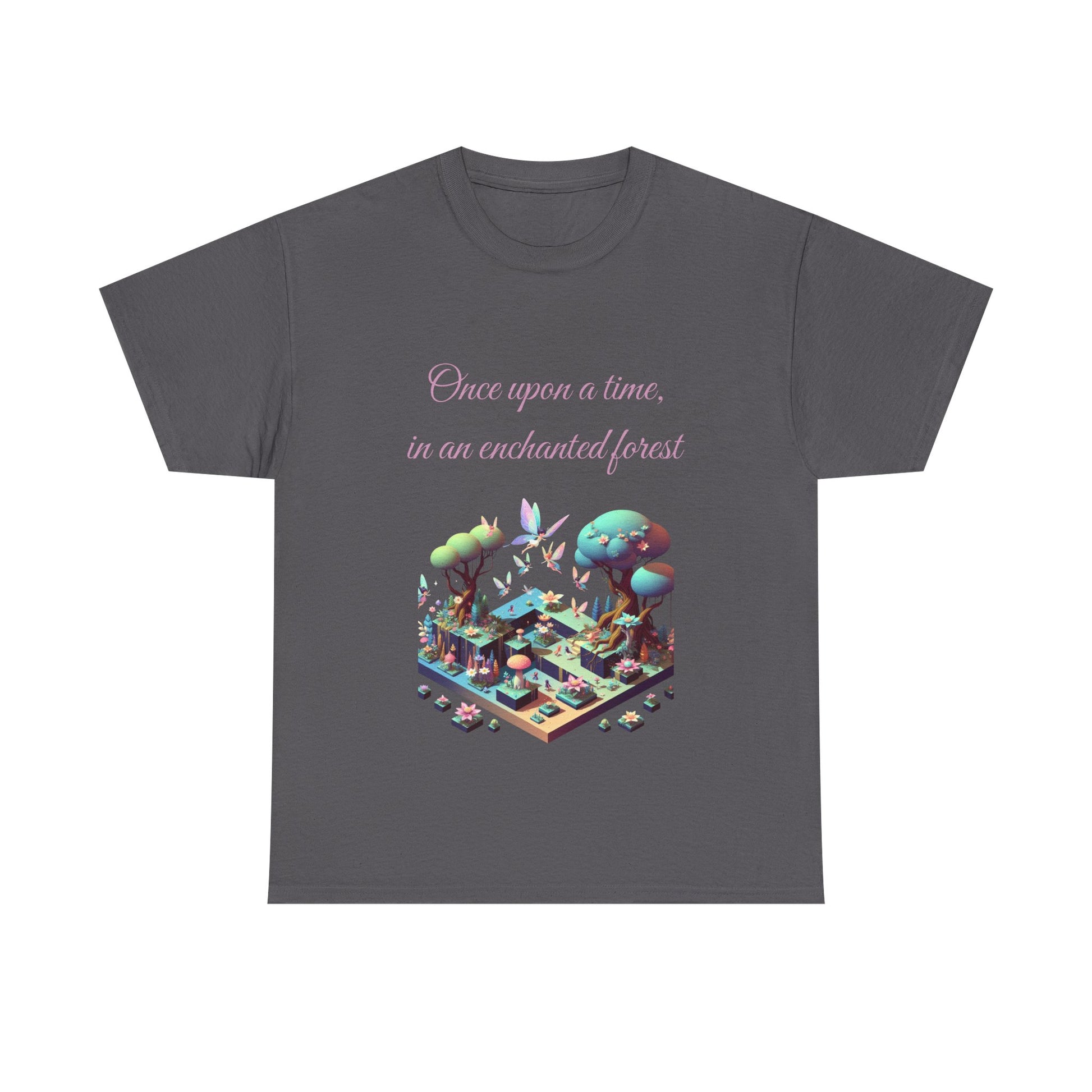 Book Lover's Unisex Heavy Cotton Tee - "Enchanted Forest" - The Dreamer's Bookshop.